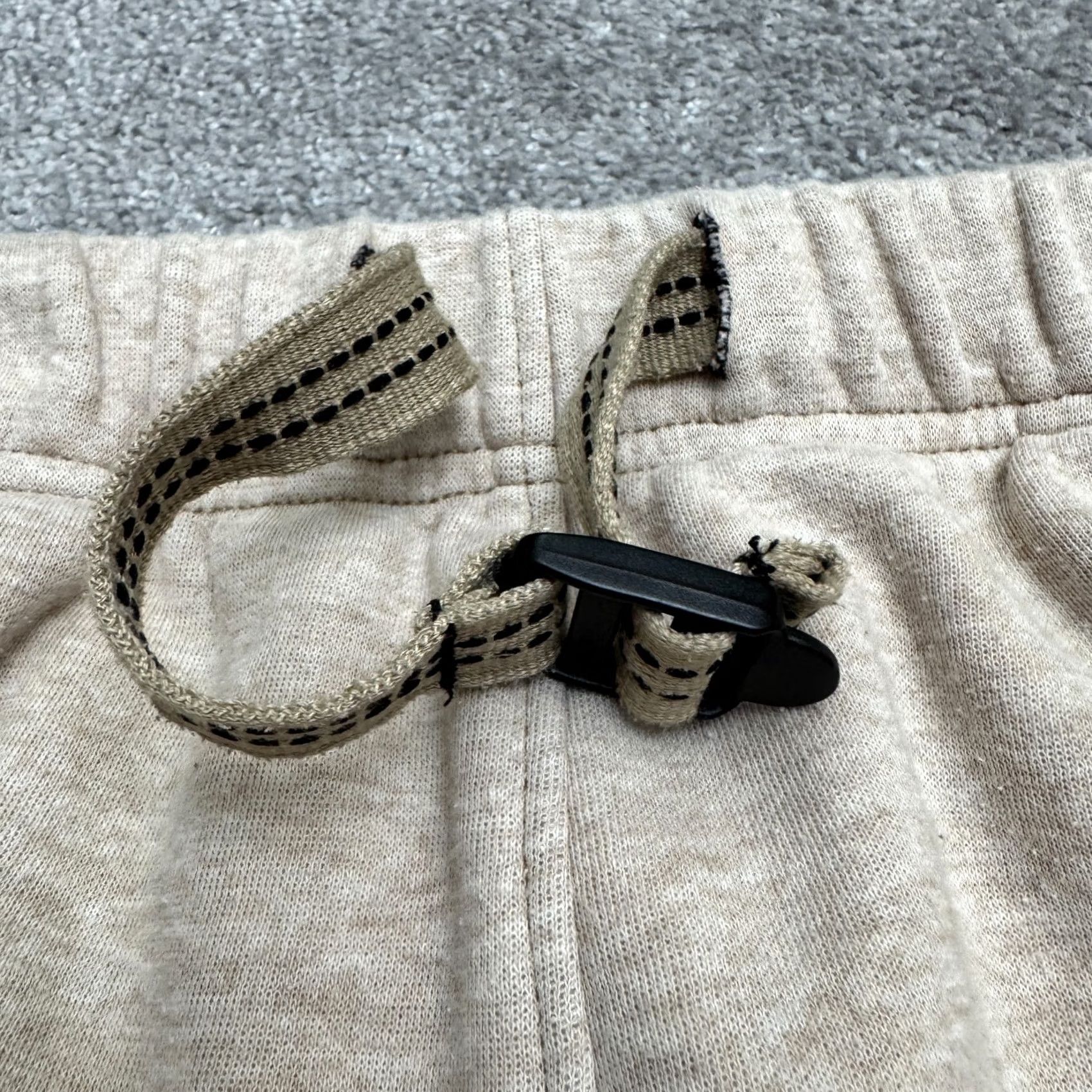 Vintage Savage x Fenty Sweatpants Womens Plus 2X Heather Oatmeal Beige Wide Leg Cropped Size 40" / US 18 - 4 Thumbnail