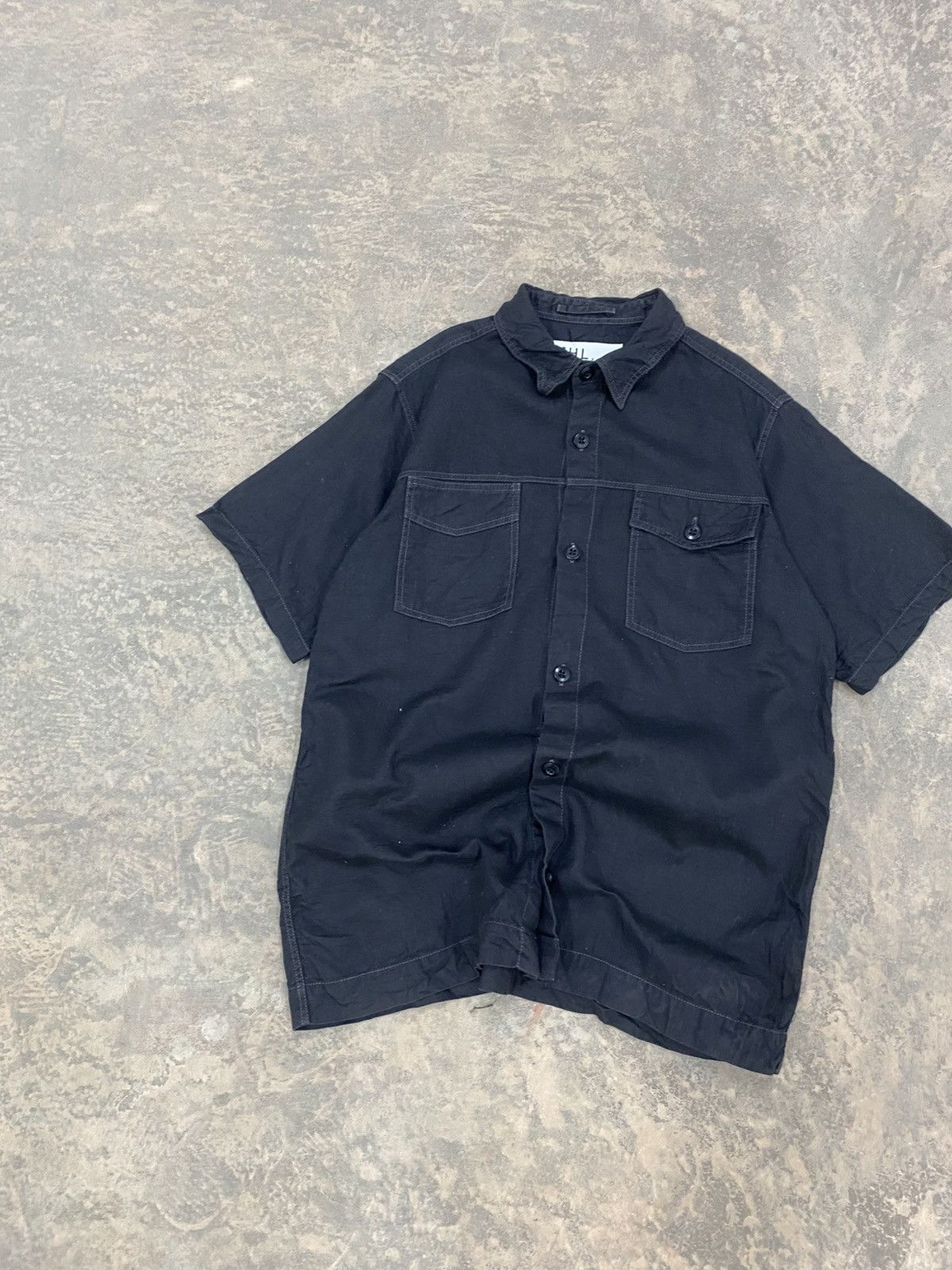 Margaret Howell MHL WORK SHIRT BLACK Size US M / EU 48-50 / 2 - 3 Thumbnail
