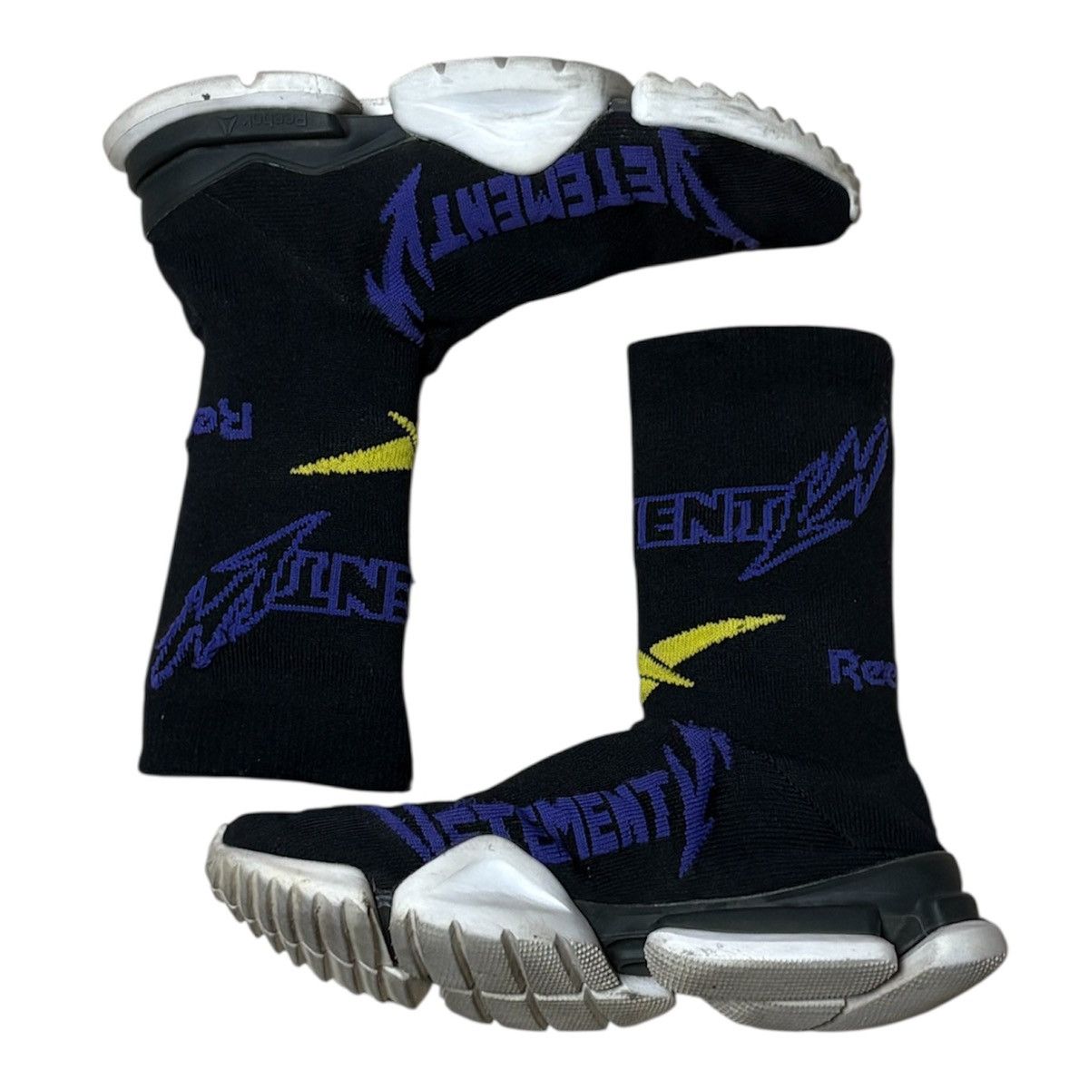 Reebok × Vetements SS2019 VETEMENTS BY DEMNA REEBOK METAL SOCK SHOES Size US 7.5 / EU 40-41 - 3 Thumbnail