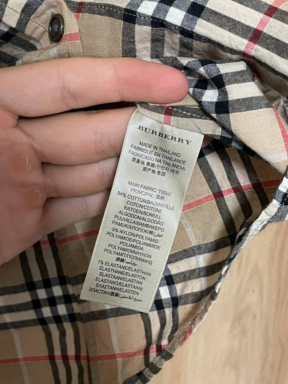 Burberry Burberry Full Cell Shirt Luxury M Size Size US M / EU 48-50 / 2 - 9 Thumbnail