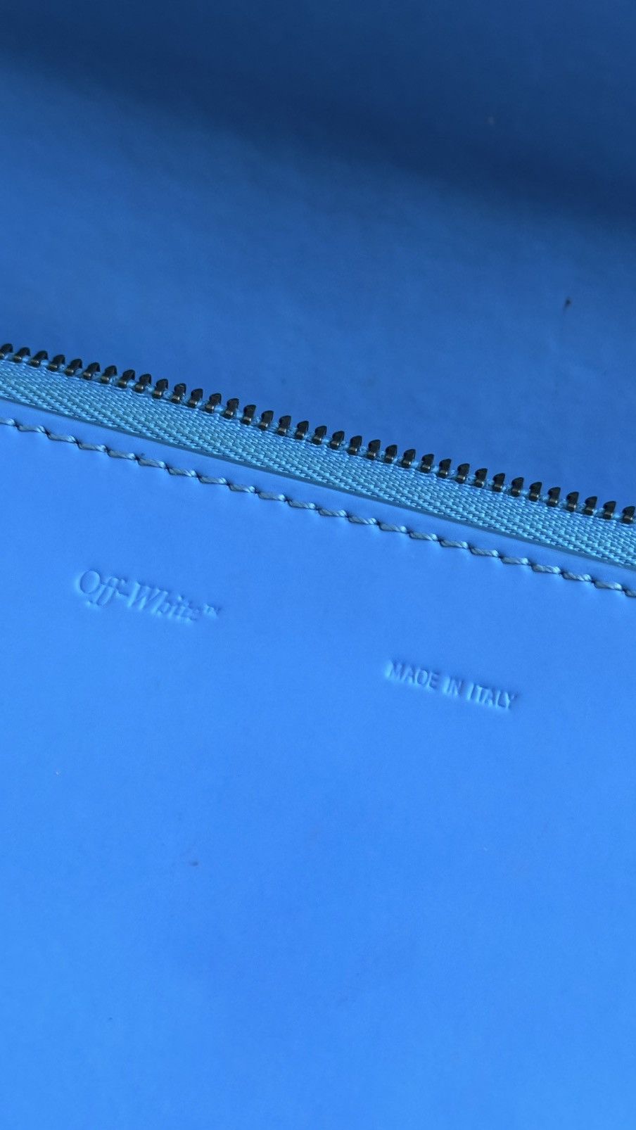 Off-White × Virgil Abloh Off-White Blue Mini Binder Clip Flap Bag Size ONE SIZE - 3 Thumbnail