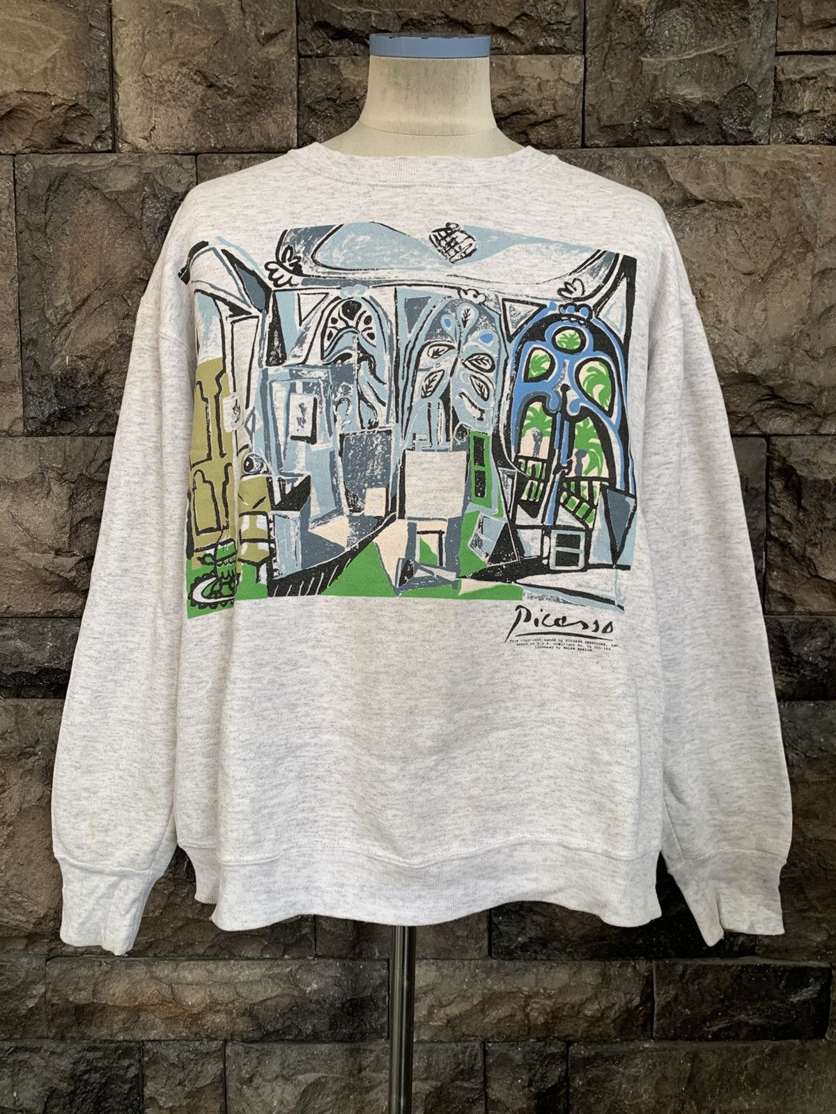 Arts & Science Vintage 90s Pablo Picasso Artwork / Art Sweatshirt Size US L / EU 52-54 / 3 - 1 Thumbnail