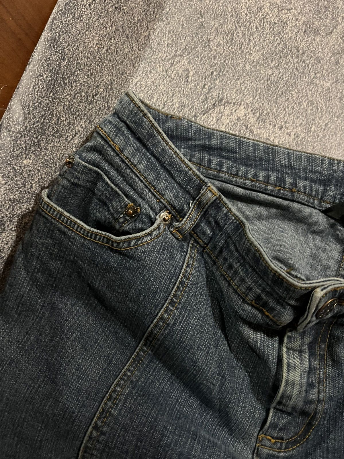 Vintage If Six Was Nine Style Jeans Skinny Flared / Archive Drip 90s Size US 32 / EU 48 - 11 Thumbnail