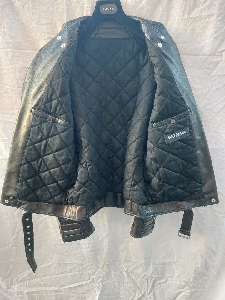 Balmain BALMAIN ICONIC BIKER JACKET Size US L / EU 52-54 / 3 - 6 Thumbnail