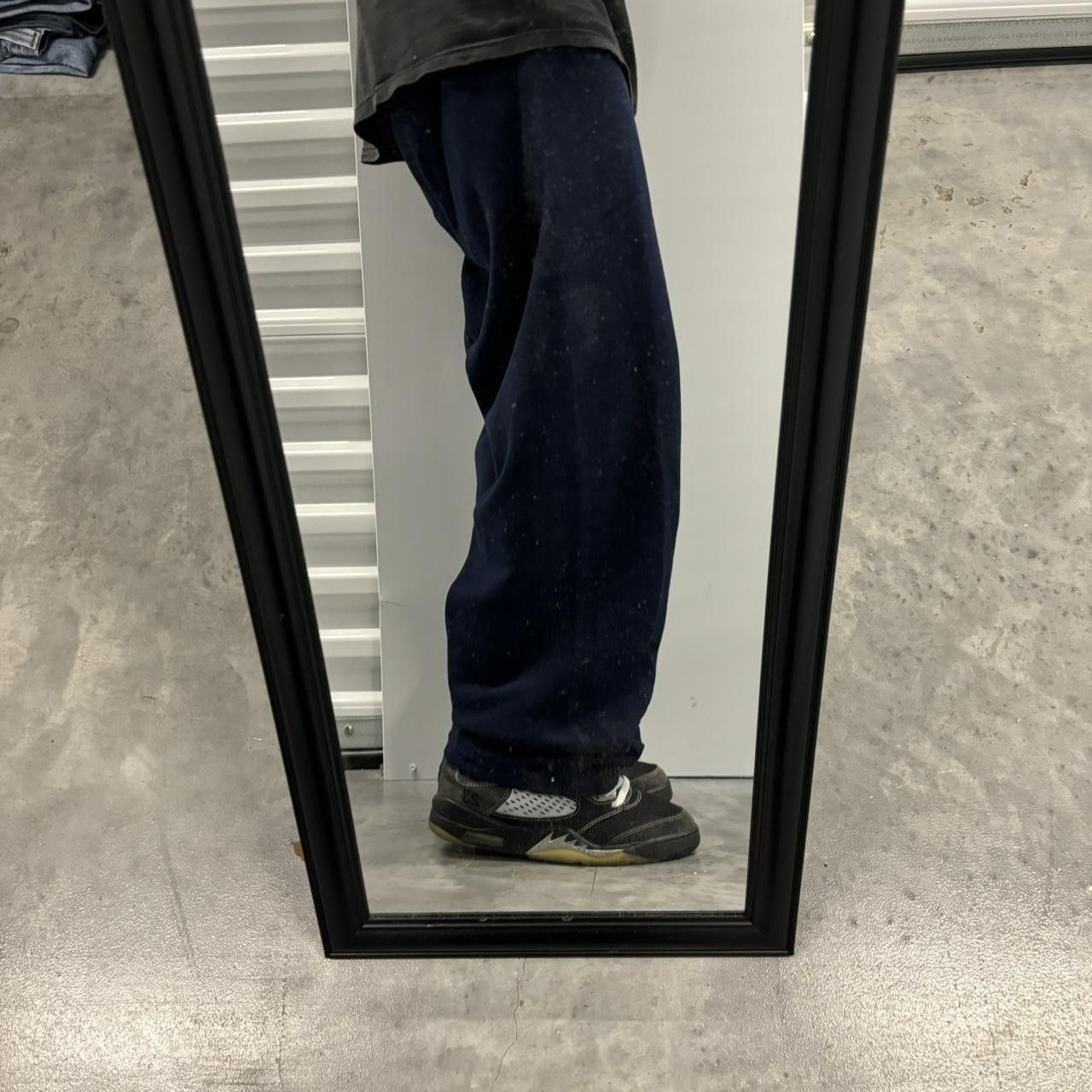 Japanese Brand × Vintage Crazy Vintage 90s Navy Blue Made In USA Essential Sweatpants! Size US 32 / EU 48 - 2 Thumbnail