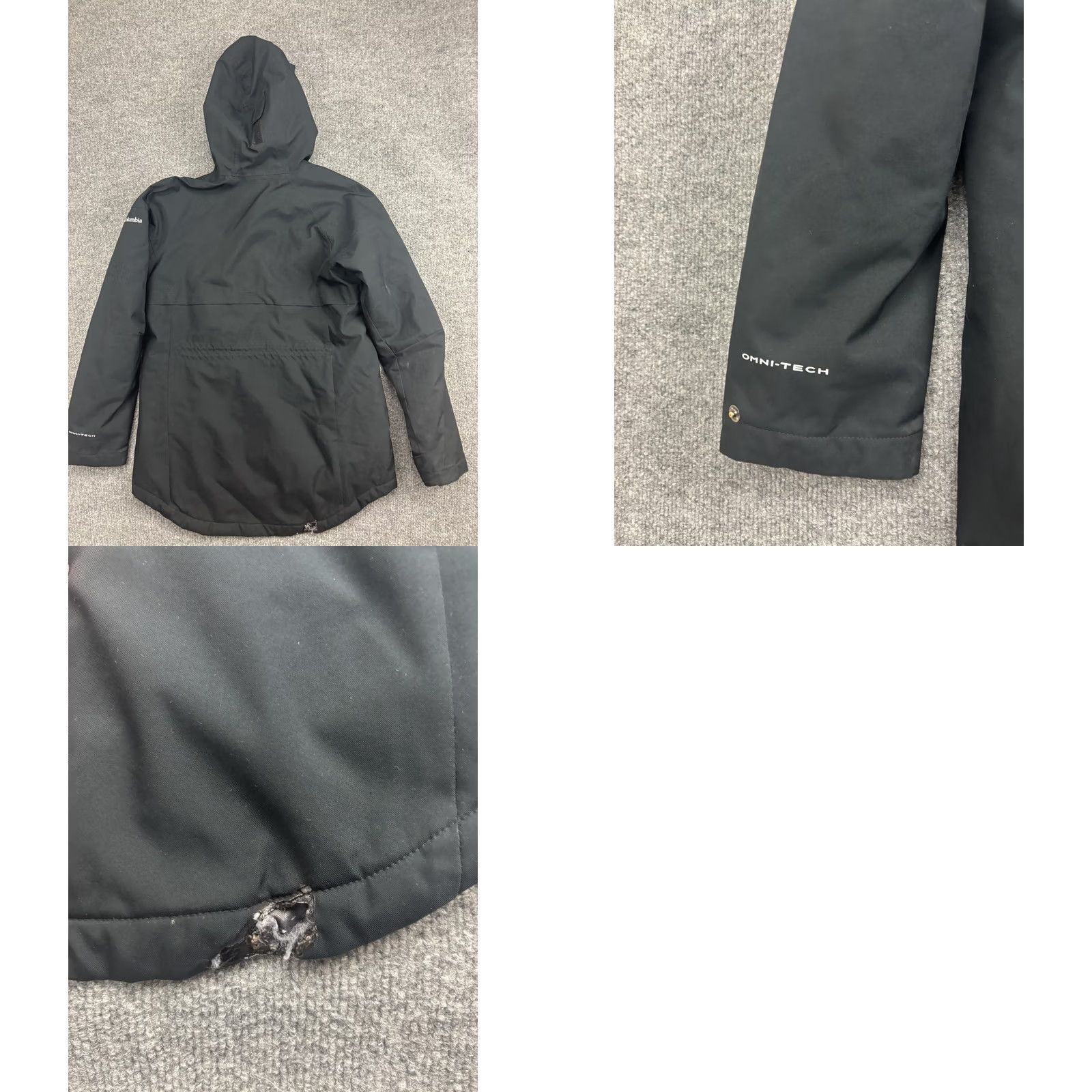 Vintage Columbia Jacket Womens Medium Black Omni-Tech Hooded Parka Insulated Waterproof Size M / US 6-8 / IT 42-44 - 8 Thumbnail