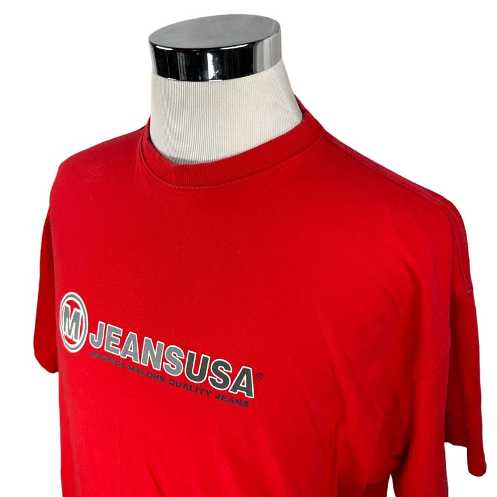 The Unbranded Brand Vintage M Jeans USA Maurice Malone T-Shirt Men's XXXL Red Size US XXL / EU 58 / 5 - 4 Thumbnail