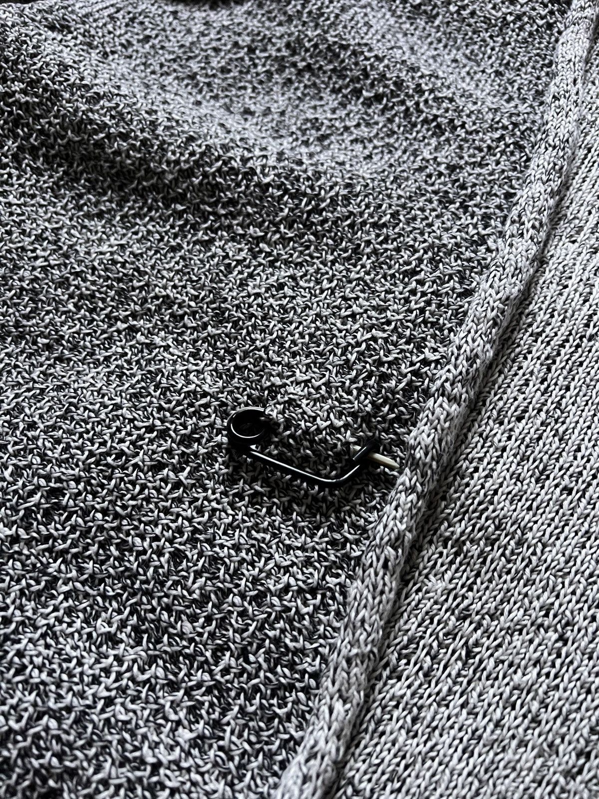 Daniel Andresen Daniel Andresen Grey Knitted Linen Cardigan With Pockets Size US M / EU 48-50 / 2 - 15 Thumbnail