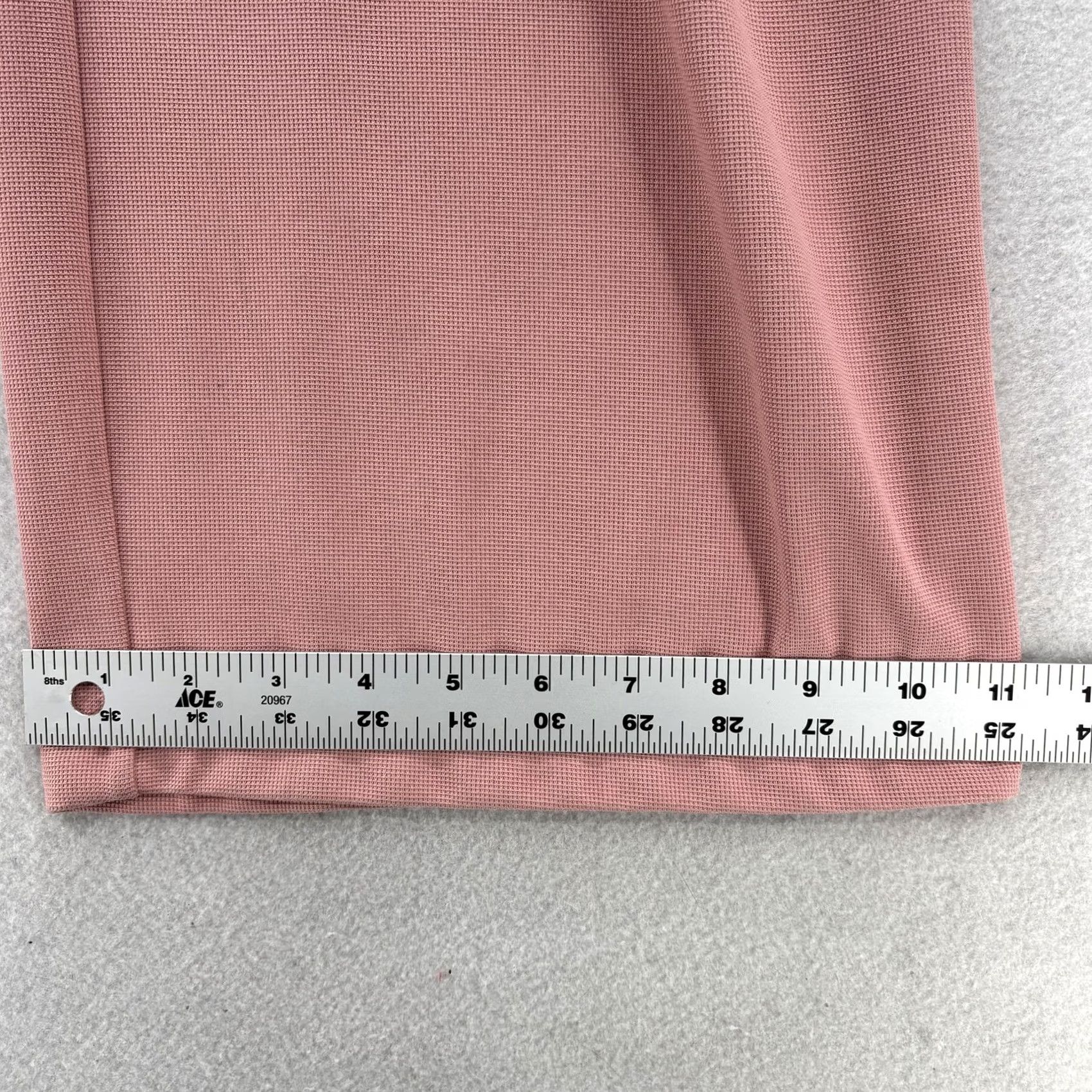 Vintage Halara Dress Pants Womens XS Pink Knit Elastic Waist Pleated Wide-Leg Solid Casual Size 26" / US 2 / IT 38 - 7 Thumbnail