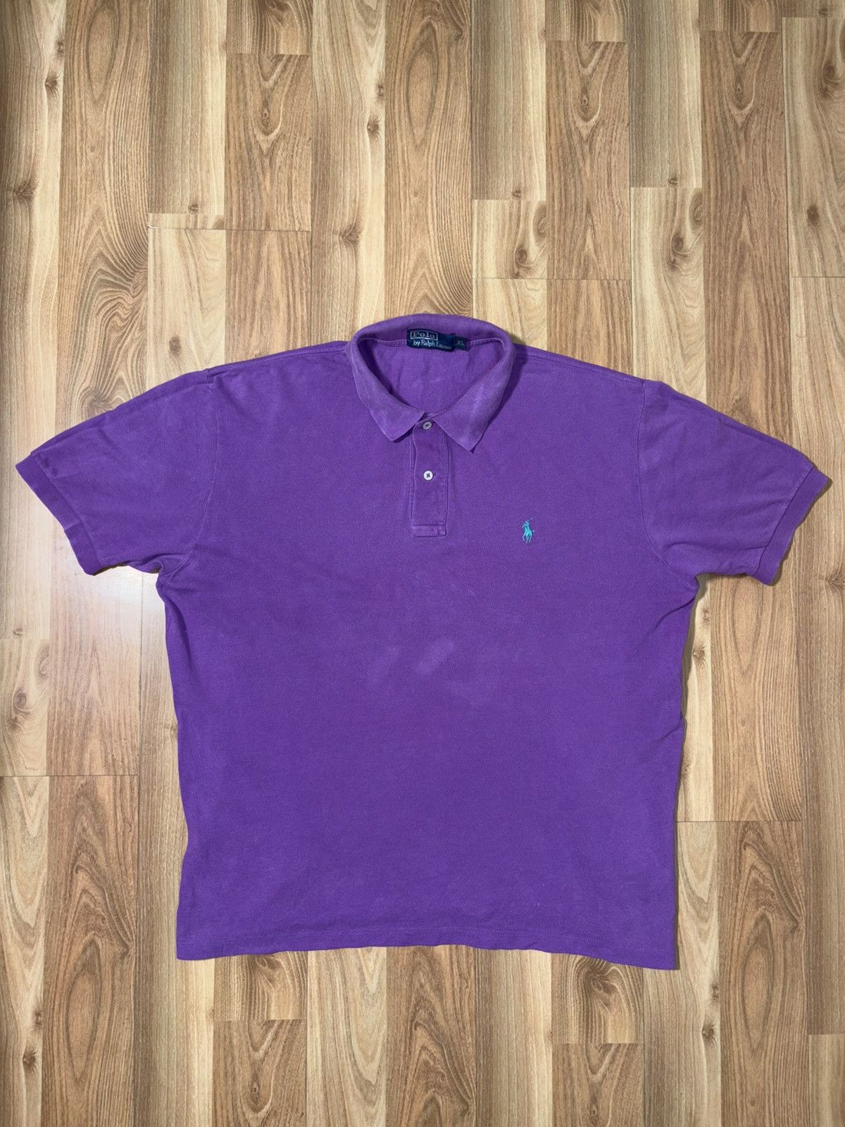 Polo Ralph Lauren Vintage Polo Ralph Lauren Purple Pique Polo Shirt - Size XL Size US XL / EU 56 / 4 - 1 Thumbnail