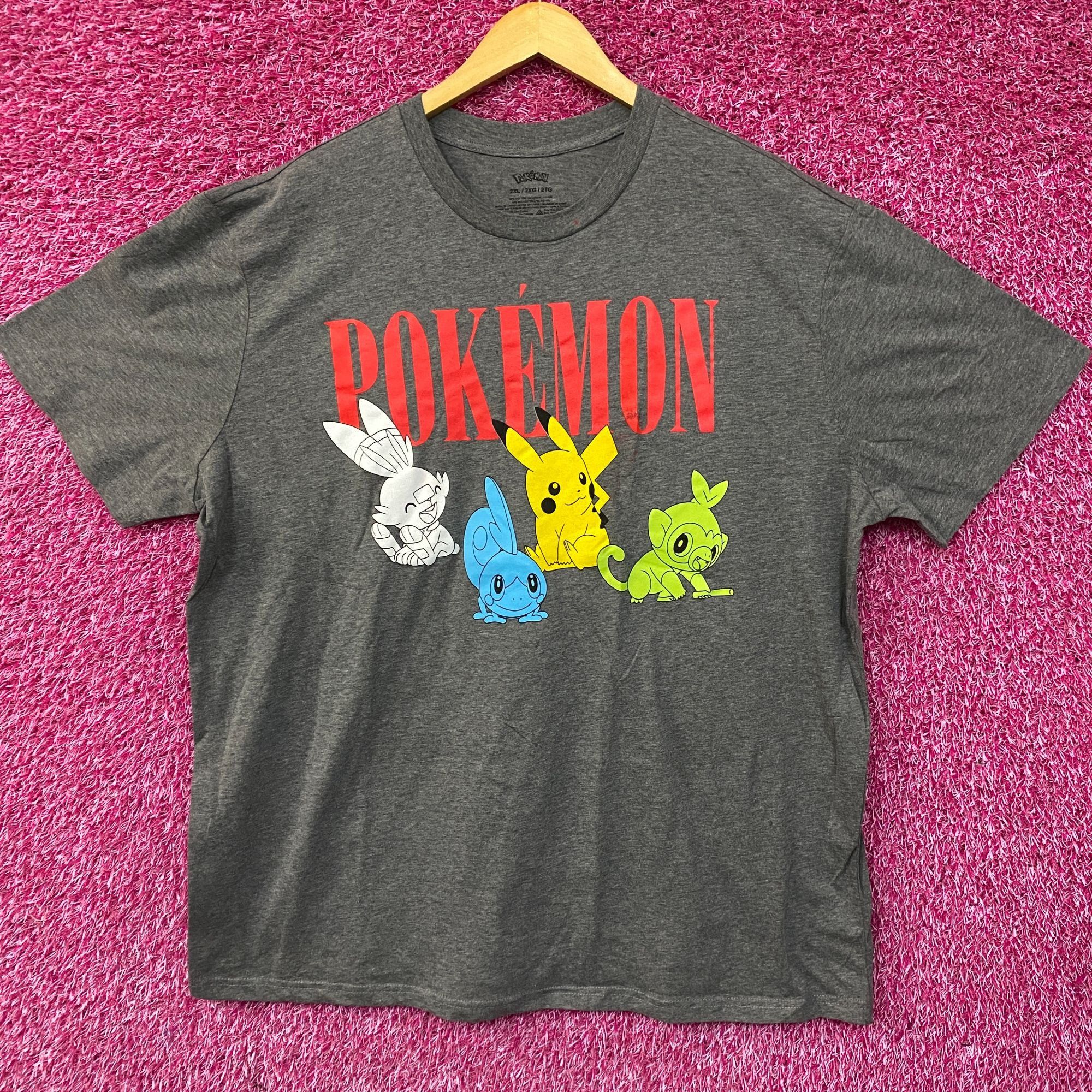 Pokemon Nintendo Pokemon Starter Anime Poster T-Shirt 2XL Size US XXL / EU 58 / 5 - 1 Thumbnail