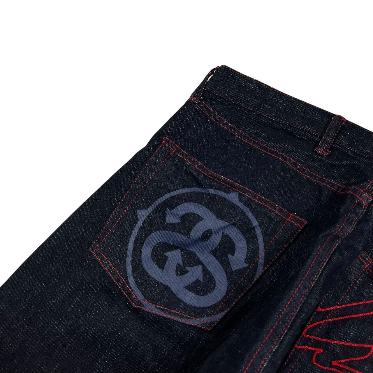 Stussy Vintage 2000s Stussy x Futura Laboratories Jeans - Waist 33” Size US 33 - 3 Thumbnail