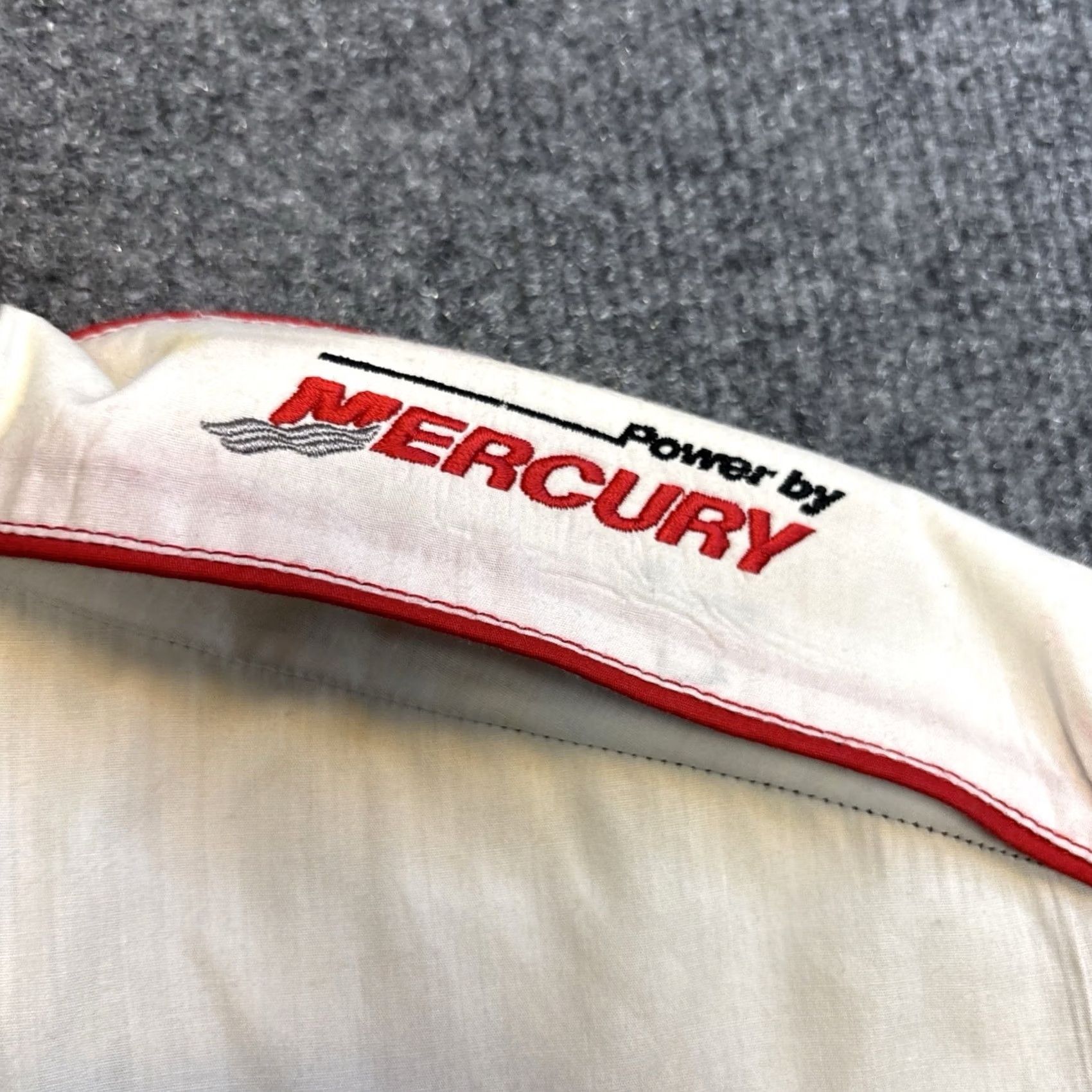 Vintage Mercury Marine Team Shirt Men's XL Button-Up Embroidered Size US XL / EU 56 / 4 - 5 Thumbnail