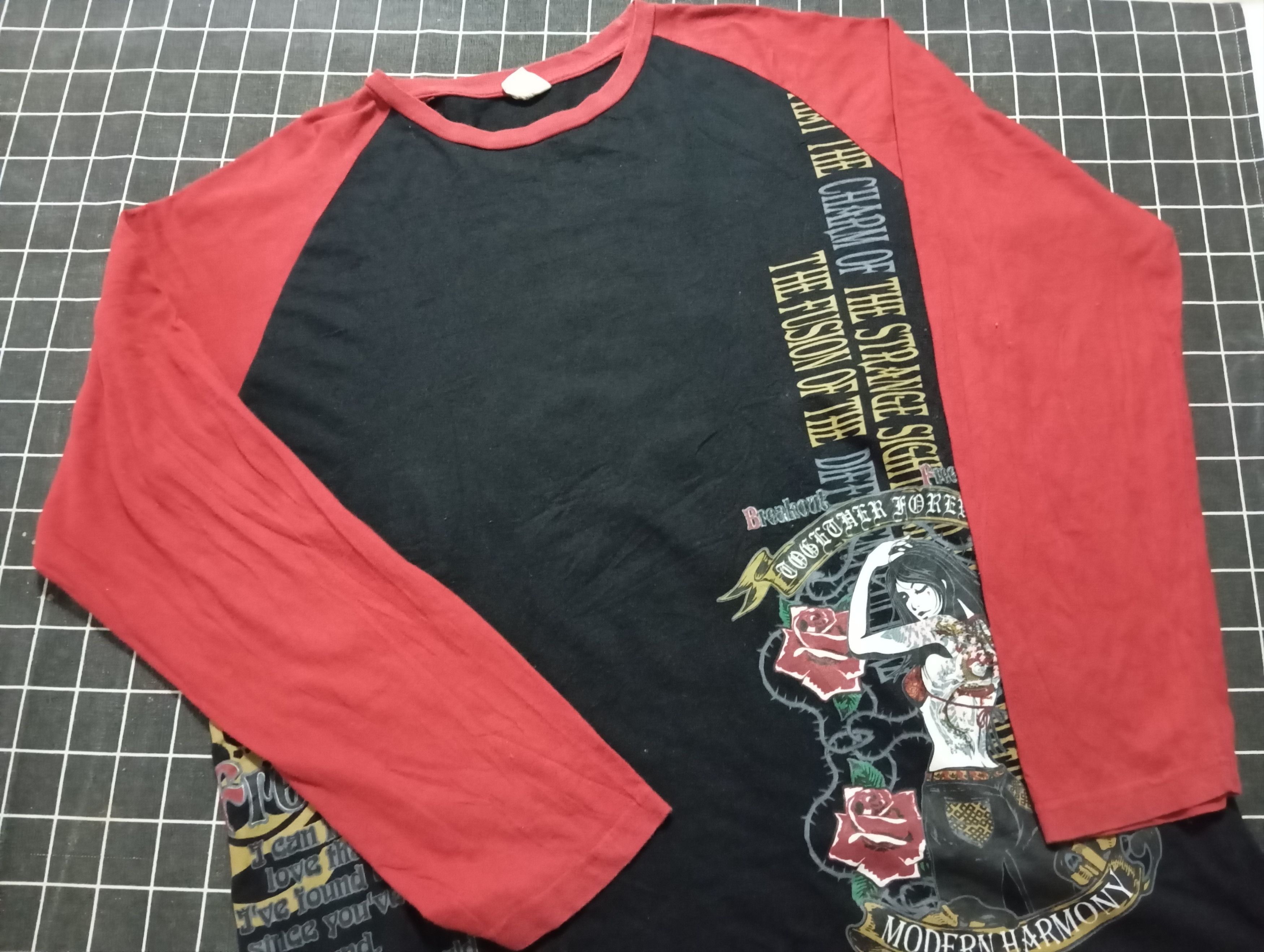 Japanese Brand Geisha Japan Art Tshirt 🎎 Raglan Long Sleeve Tshirt Size US XL / EU 56 / 4 - 2 Thumbnail