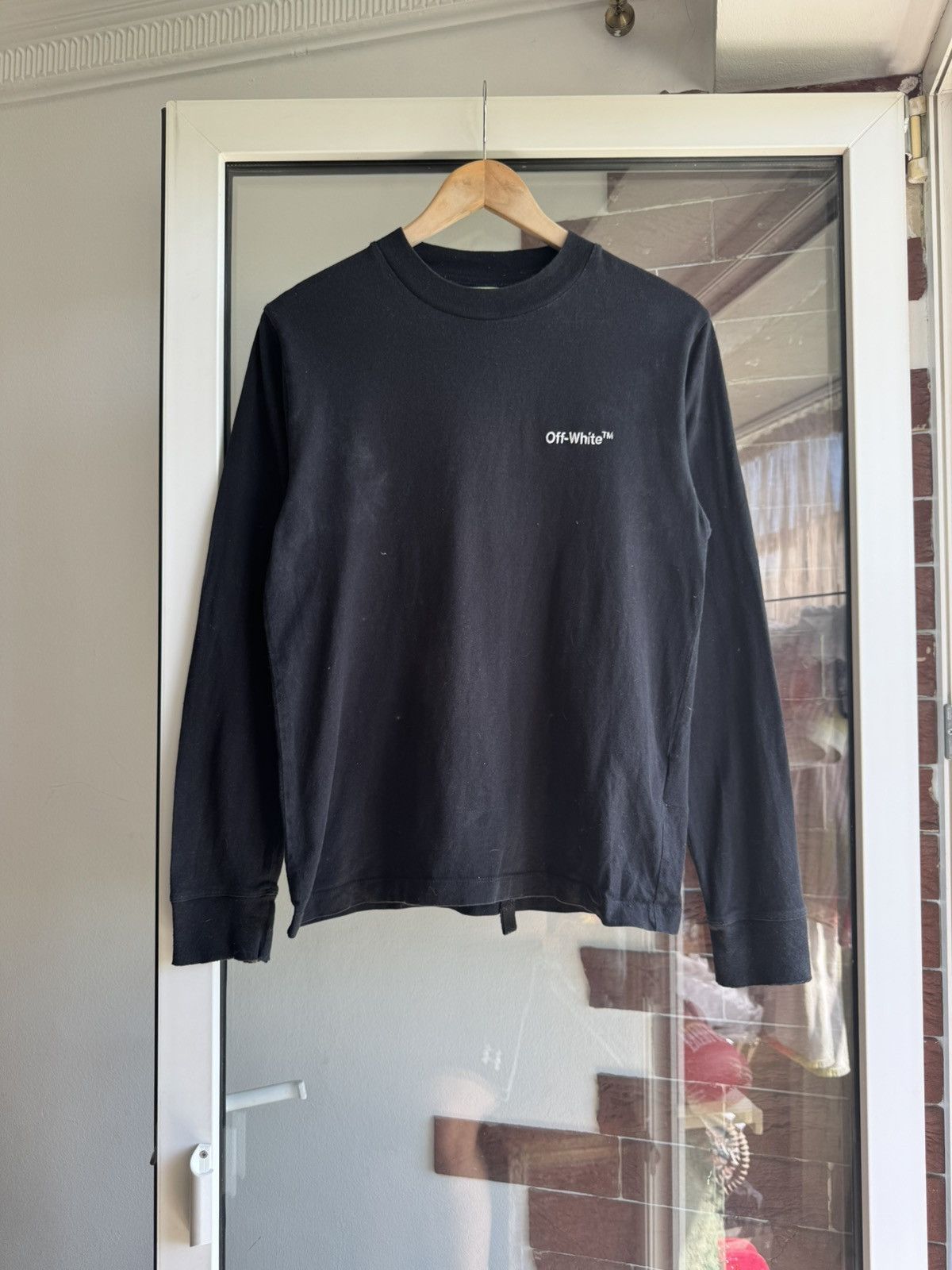 Off-White Off-White Black Long Sleeve Mini Logo Size US S / EU 44-46 / 1 - 1 Thumbnail