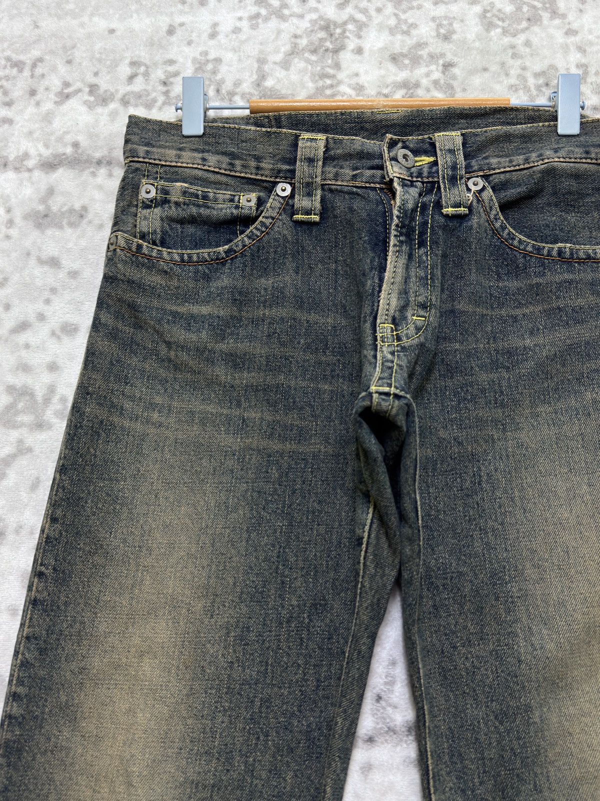 Hysteric Glamour Vintage COCOLULU Y2K Straight Leg Acid Wash Unisex Jeans Size US 31 - 4 Thumbnail