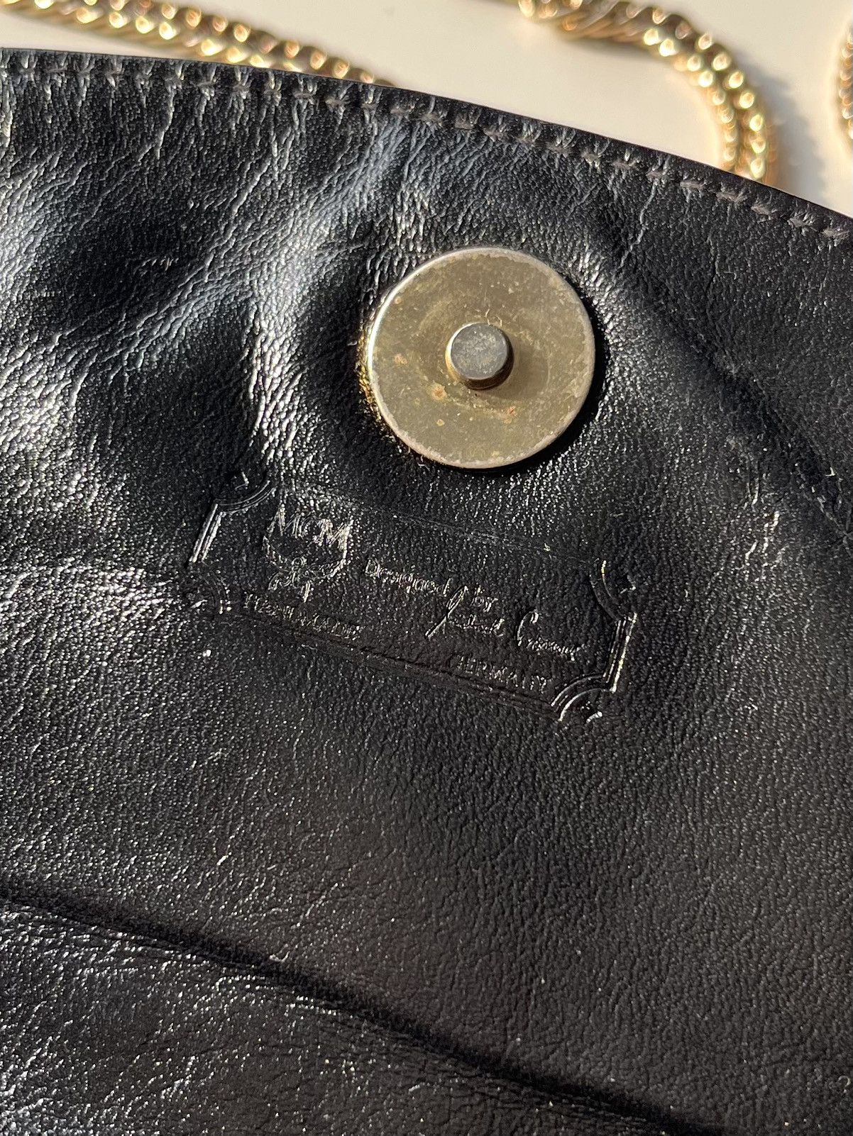 MCM ★0% TAX★ MCM MONOGRAM LEATHER COCKTAIL CROSSBODY CHAIN BAG Size ONE SIZE - 7 Thumbnail