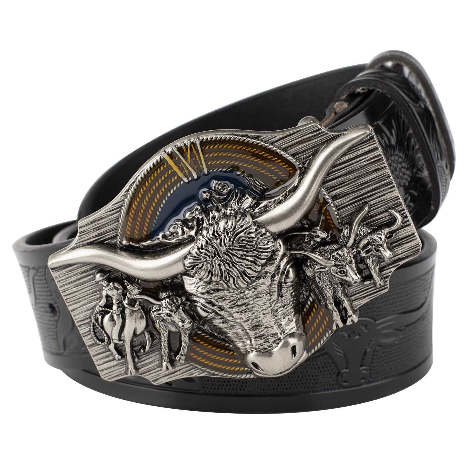 Designer Punk Vintage Belt Riveted Belts Menswear Accessories Size ONE SIZE - 1 Thumbnail