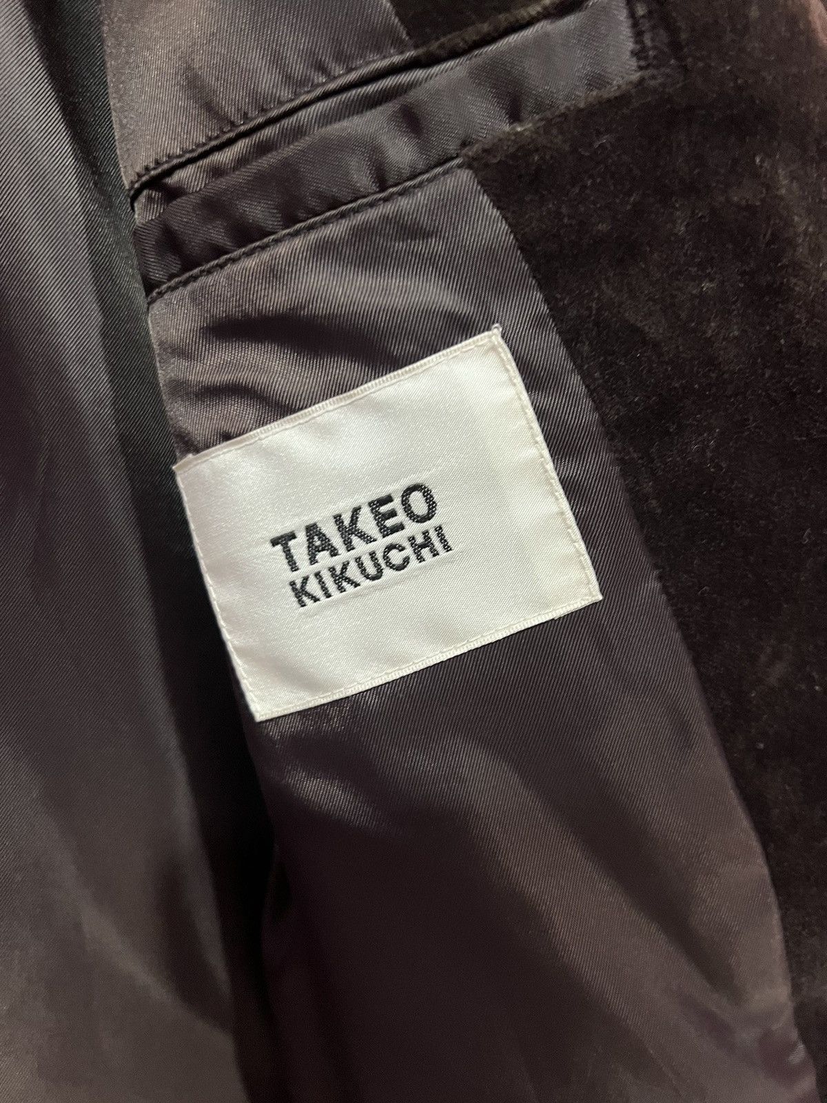 Japanese Brand × Other × Takeo Kikuchi 🔥 Takeo Kikuchi valvet brown blazer jacket Size US M / EU 48-50 / 2 - 6 Thumbnail