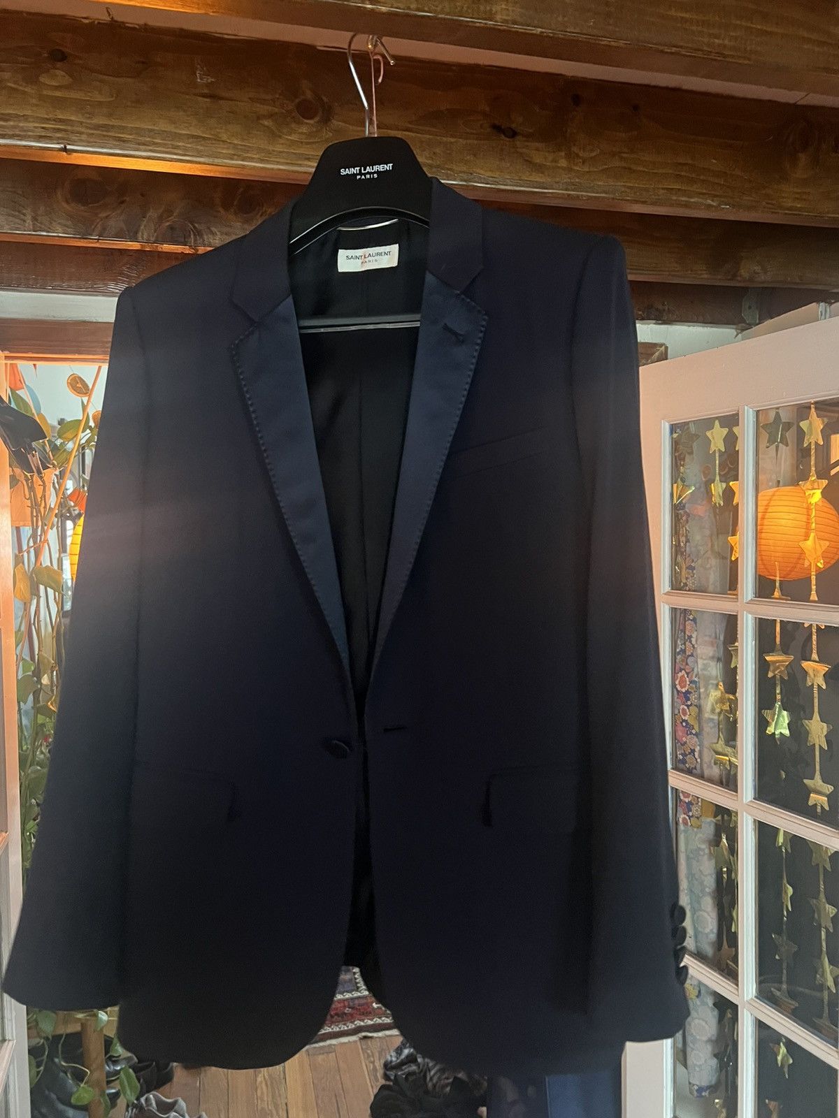 Saint Laurent Paris FW15 Navy Blazer Size 50R - 2 Thumbnail