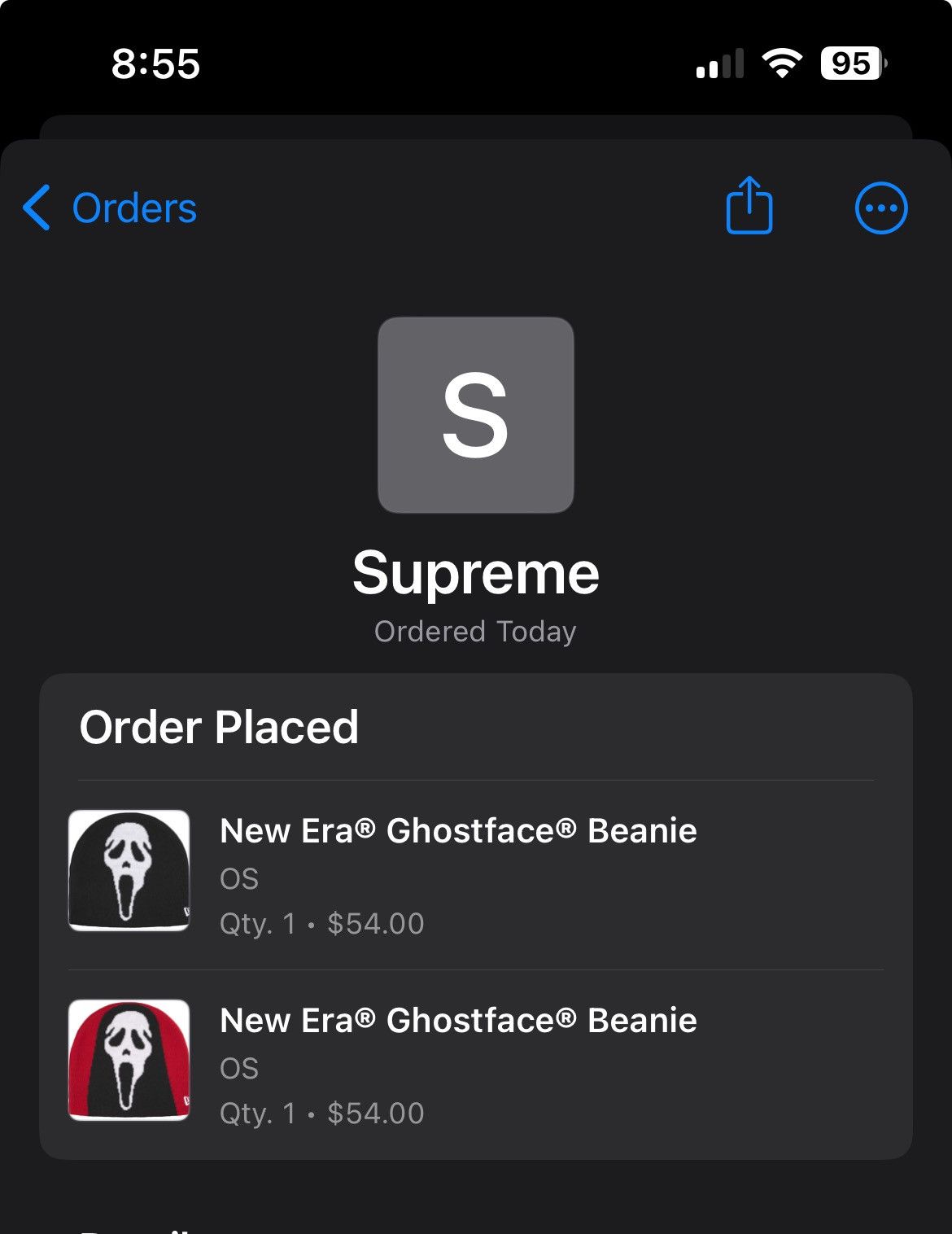 Supreme Scream x Supreme New Era Beanie Size ONE SIZE - 3 Thumbnail