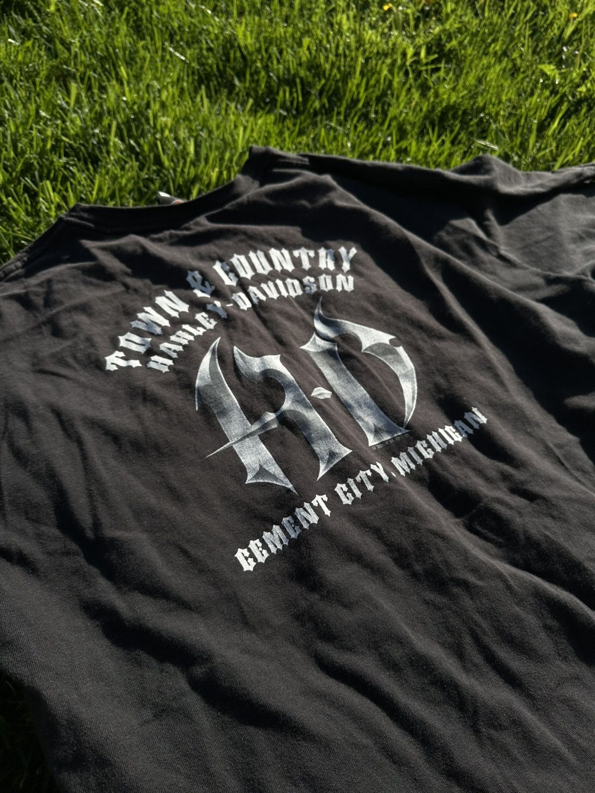 Harley Davidson Y2K Harley Davidson lightning 2004 Black Tee Size US XL / EU 56 / 4 - 6 Thumbnail