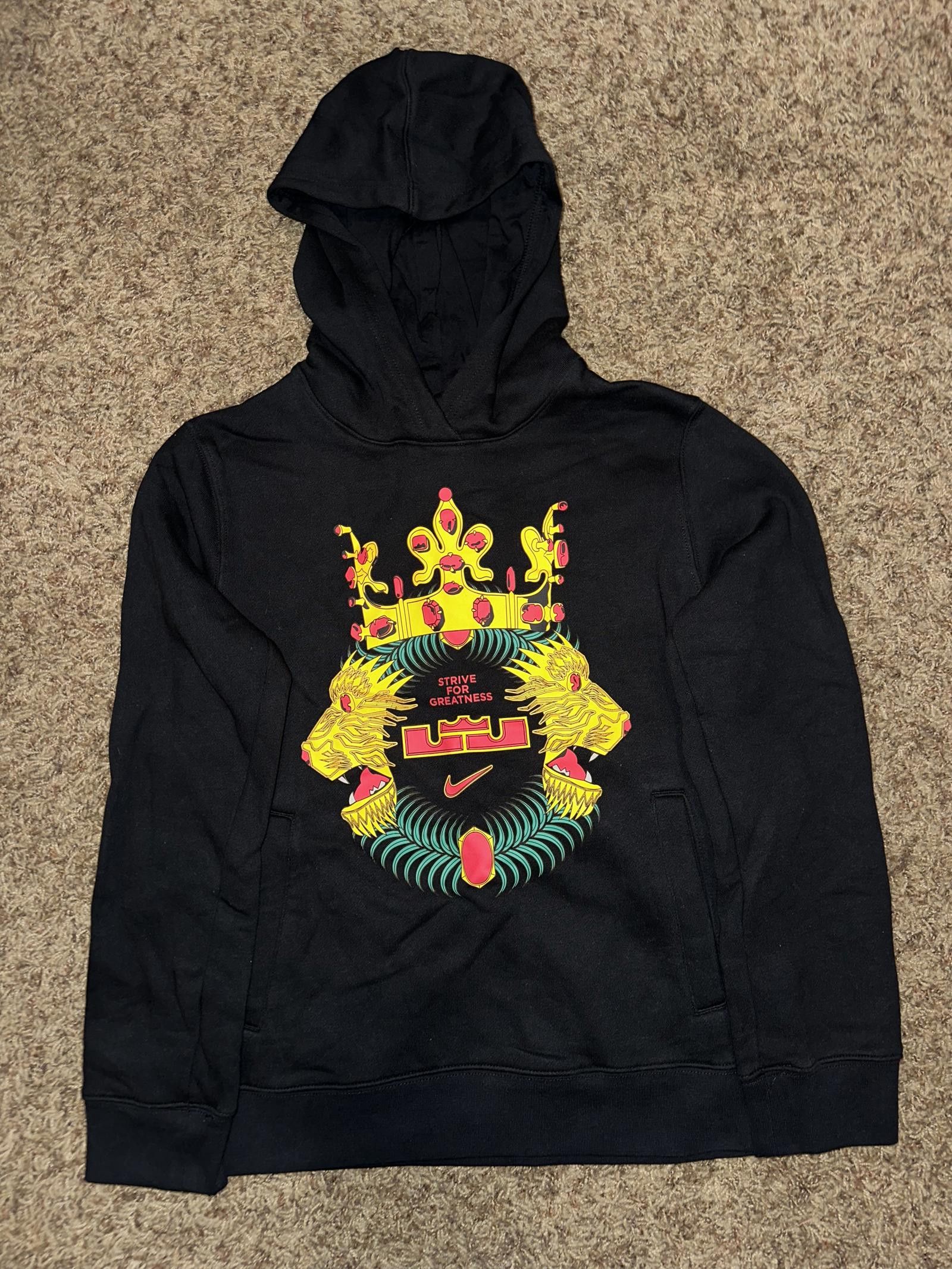 Nike Nike Big Kids (Boy's) LeBron James SFG Basketball Fleece Hoodie Size US L / EU 52-54 / 3 - 1 Thumbnail