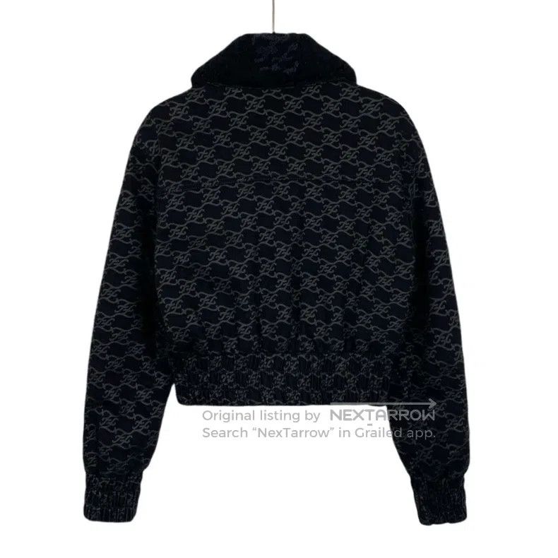 Fendi Fendi Black logo letter full print lapel cotton long sleev Size XXS / US 00 / IT 34 - 2 Thumbnail