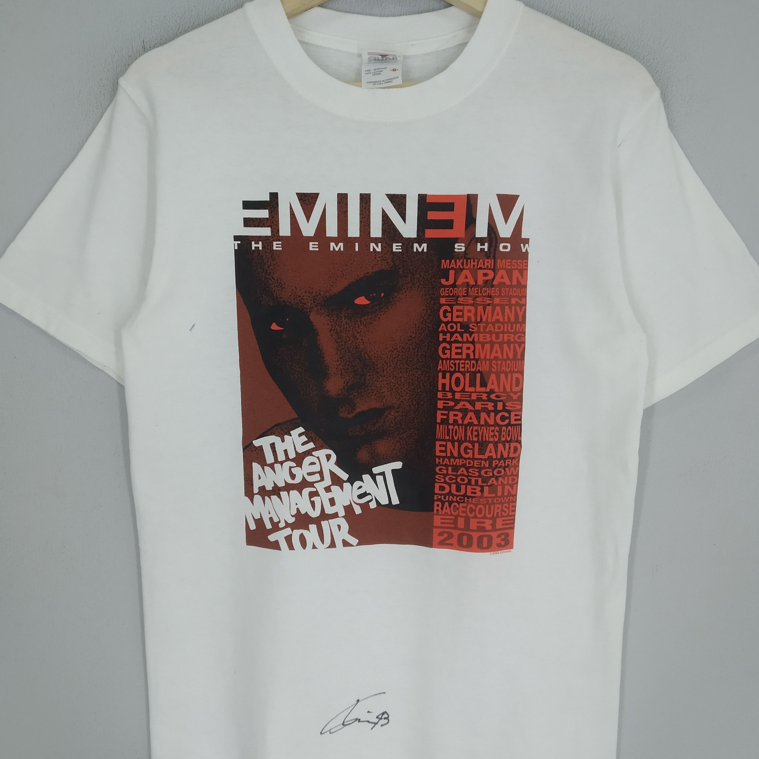 Eminem Vintage Y2K Eminem Rap Tees Band With Signature Music Tshirt Size US S / EU 44-46 / 1 - 3 Thumbnail