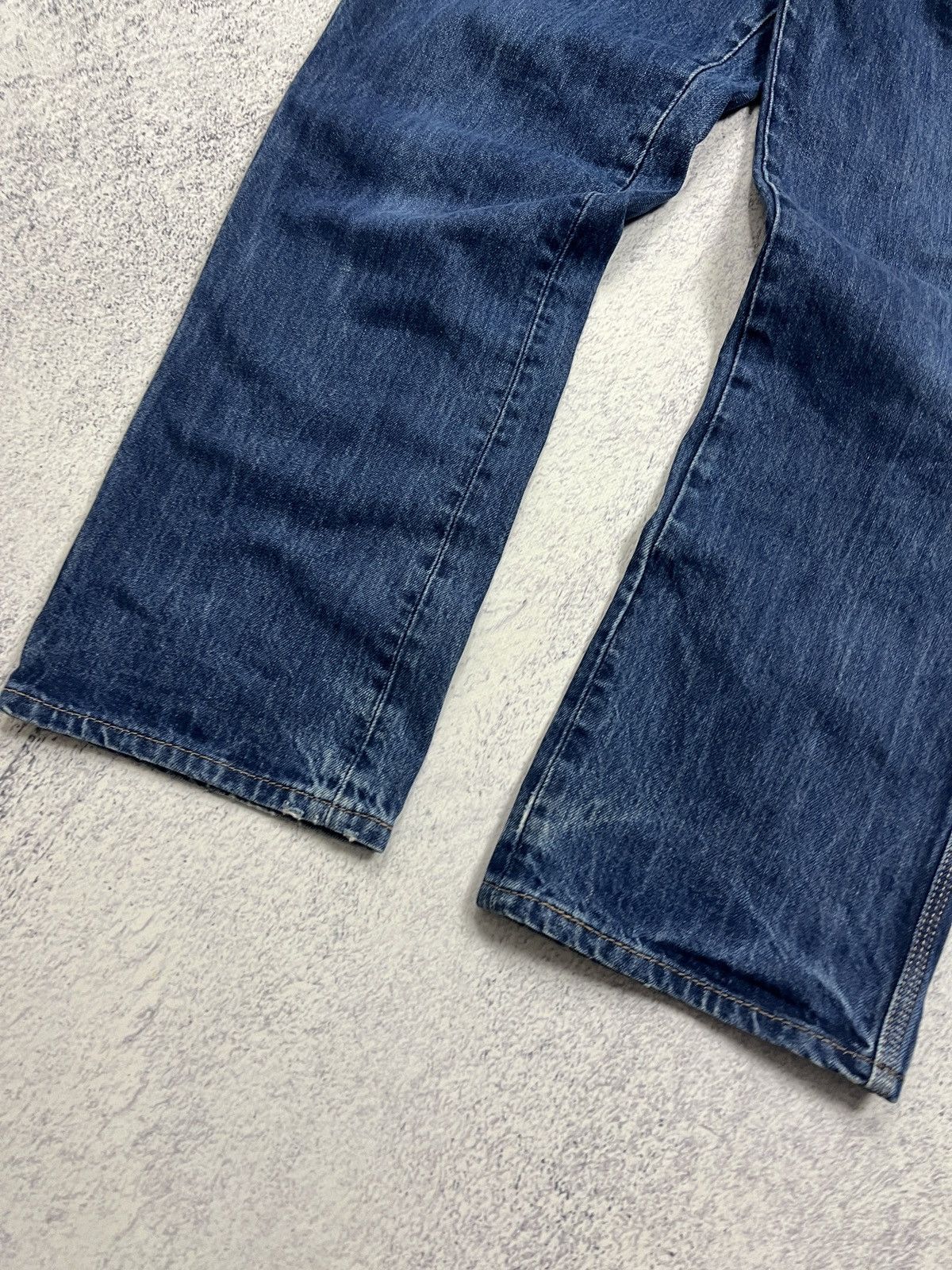 Carhartt × Vintage Carhartt Ranch Jeans Work Pants Faded Blue Denim 33x32 Size US 33 - 13 Thumbnail