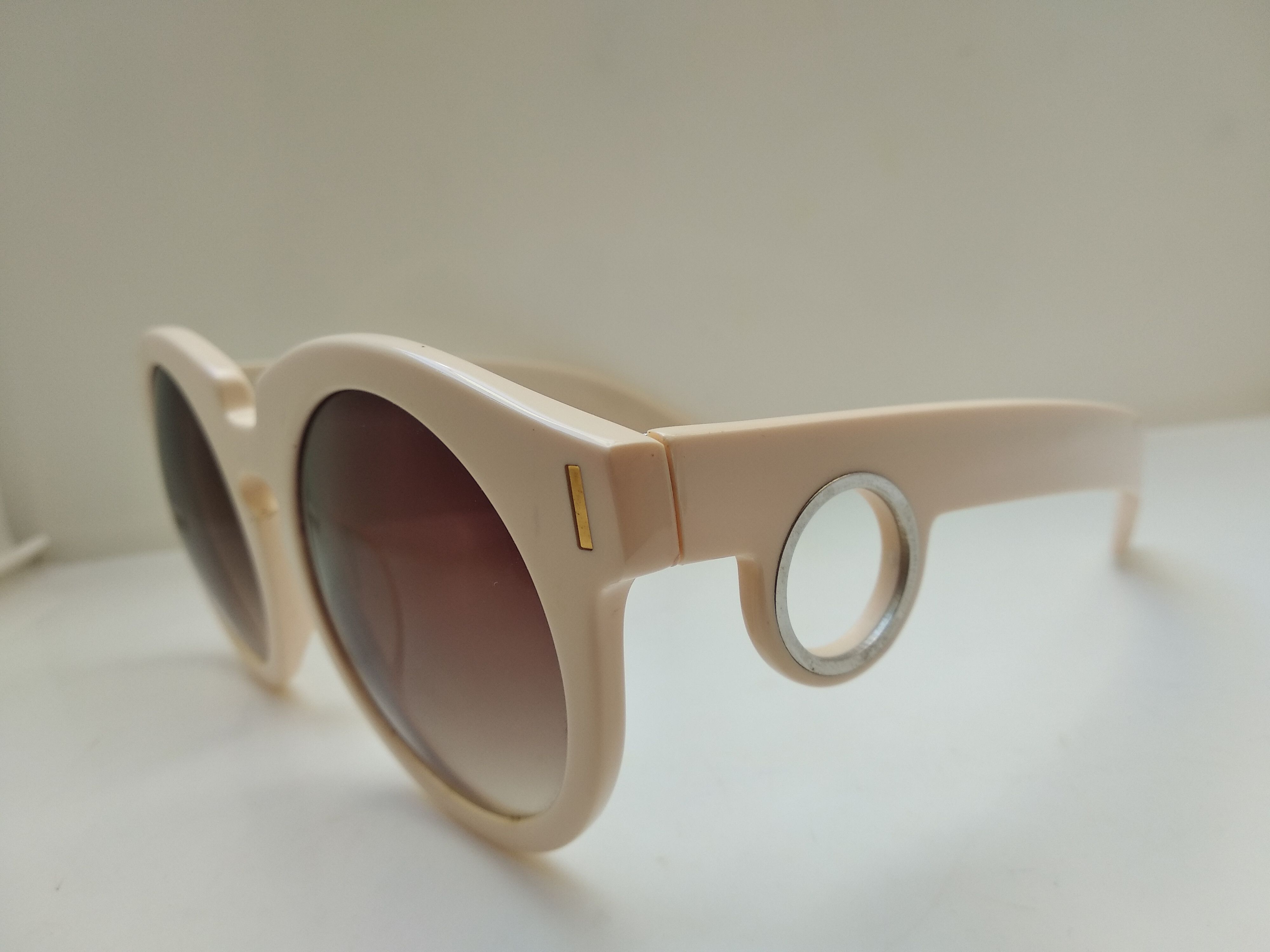 Grey Ant Grey Ant Ivory white Round Sunglasses Frame Size ONE SIZE - 4 Thumbnail