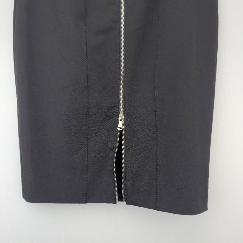 Other SANDRA ANGELOZZI Pencil Double Back Zip Black Skirt Size 32 Size 32" / US 10 / IT 46 - 4 Thumbnail