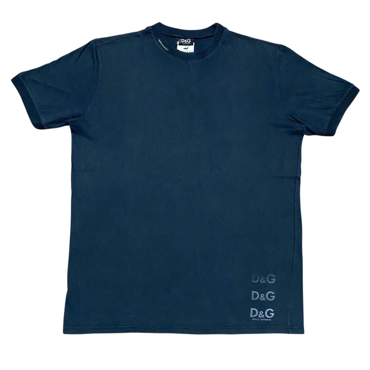 Designer × Dolce & Gabbana Rare‼️🔥D&G Dolce & Gabbana Ringer T-Shirt Size US M / EU 48-50 / 2 - 1 Thumbnail