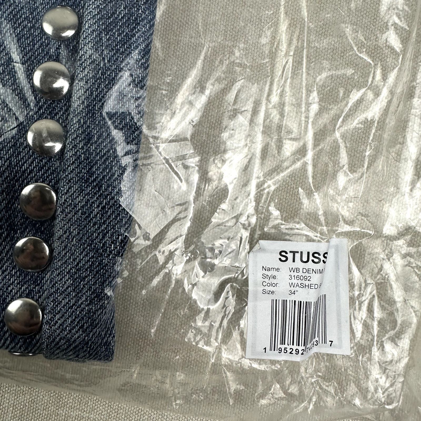 Stussy 🖤 Stussy x Wales Bonner Studded Denim Jeans Men 34 Size US 34 / EU 50 - 6 Thumbnail
