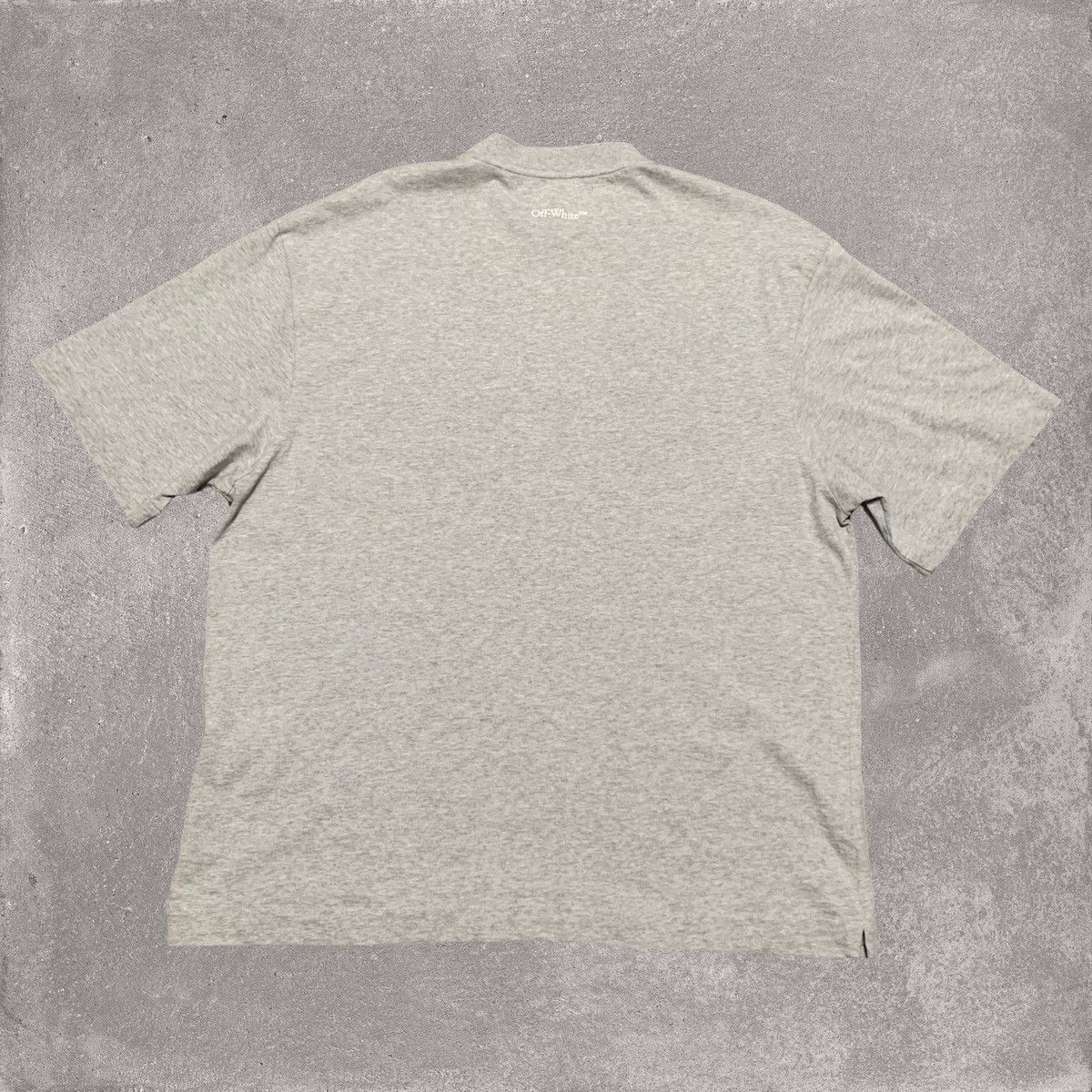 Off-White Off White Large Round Logo Skate Grey Tee Virgil Abloh Size US L / EU 52-54 / 3 - 2 Thumbnail