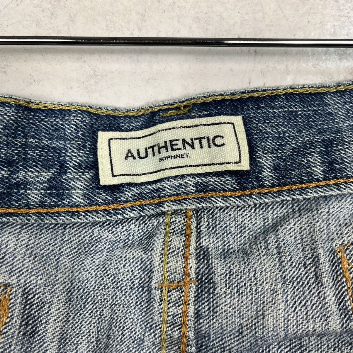 Sophnet. Vintage Sophnet Sashiko Distressed Motive Denim Jeans Size US 32 / EU 48 - 12 Thumbnail