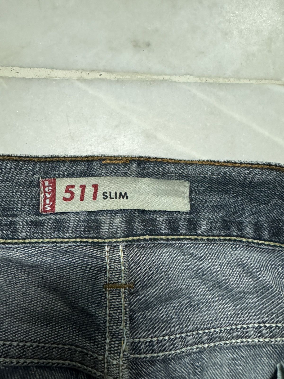Levi's LEVI'S 511 SLIM VINTAGE Y2K GRUNGE THRASHED RARE Size US 33 - 11 Thumbnail