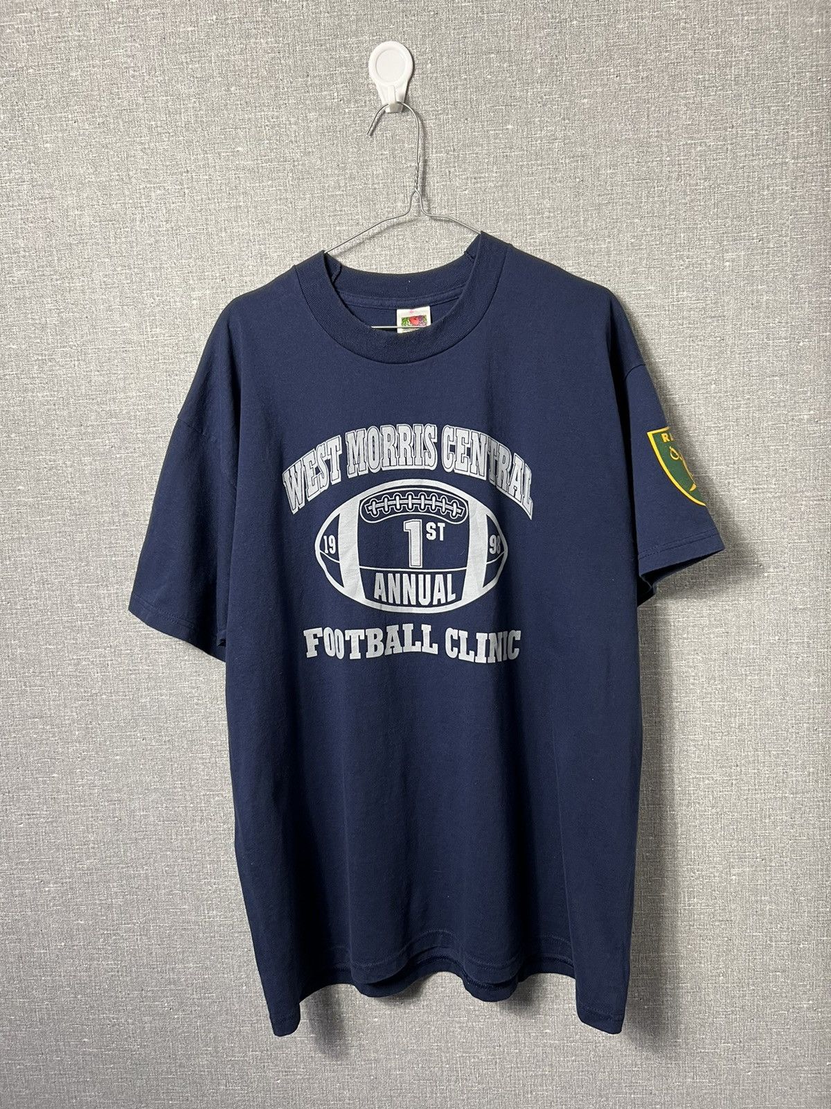 Fruit Of The Loom Raiders West Morris Central Footbal Clinic 1998 Wolfpack Tee Size US XL / EU 56 / 4 - 1 Thumbnail