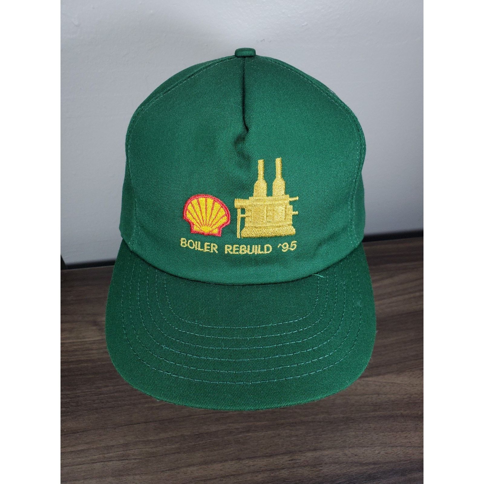 Vintage Shell Gas Oil Boiler Rebuild 1995 Hat Snapback Cap Size ONE SIZE - 4 Thumbnail