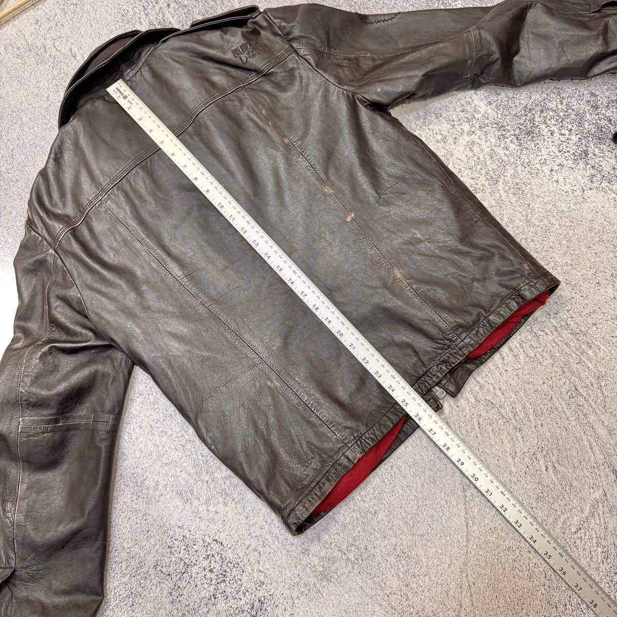 Superdry Superdry Brad Leather Jacket Dark Brown L size Size US L / EU 52-54 / 3 - 21 Thumbnail
