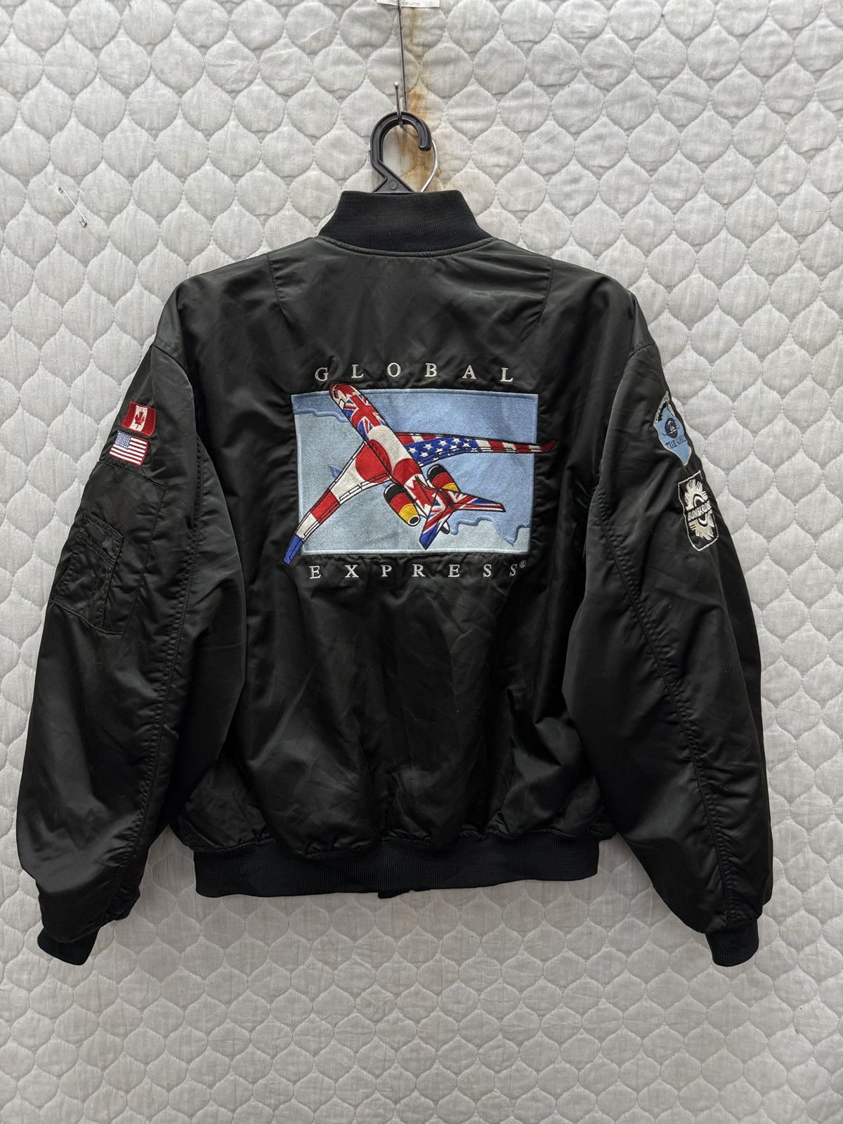 Vintage 🔥🔥🔥STEALS VINTAGE ADD IMPACT GLOBAL EXPRESS BOMBER JACKET Size US M / EU 48-50 / 2 - 1 Thumbnail
