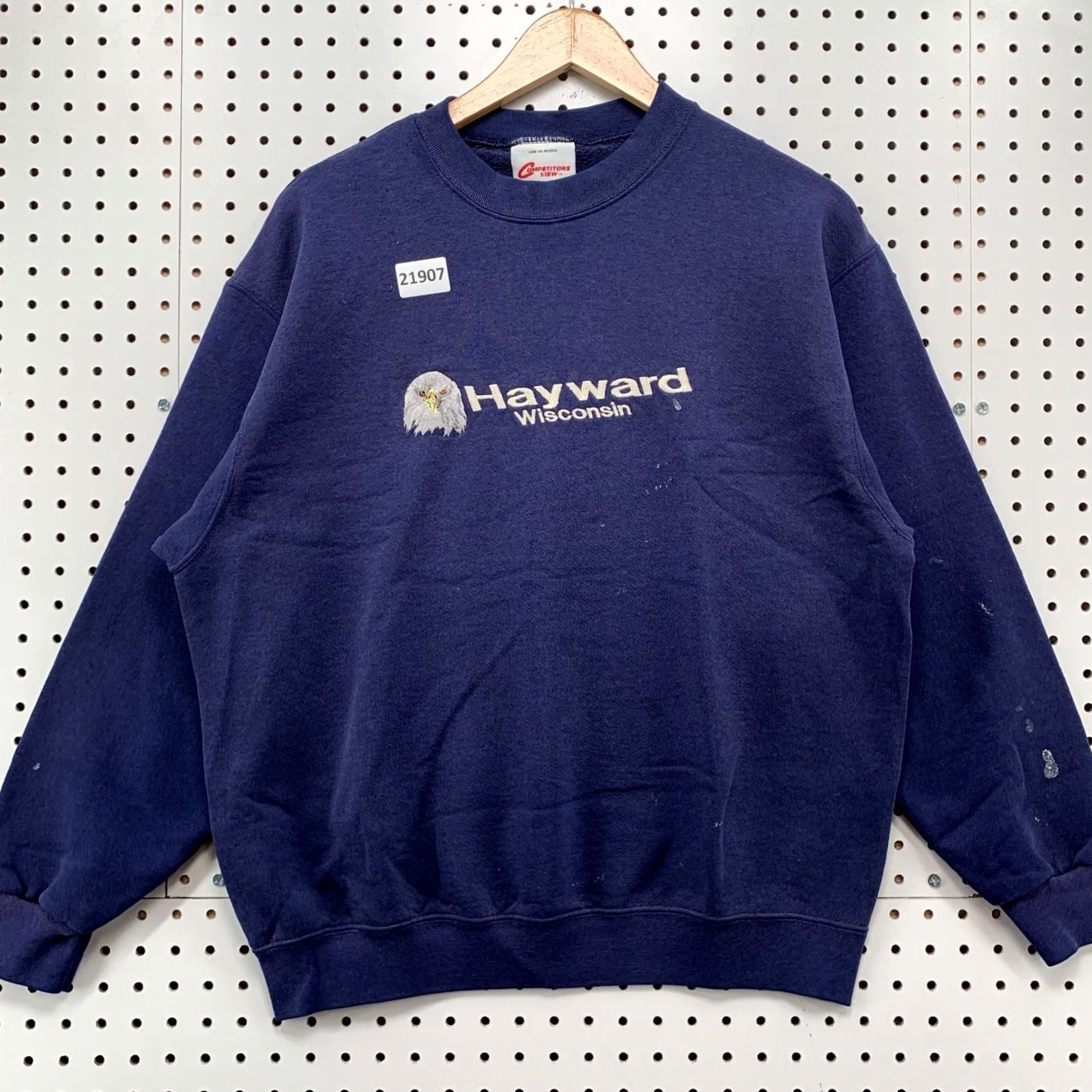 Vintage Vintage Hayward Sweatshirt Navy Blue Mens Large Crewneck Eagle Size US L / EU 52-54 / 3 - 6 Thumbnail