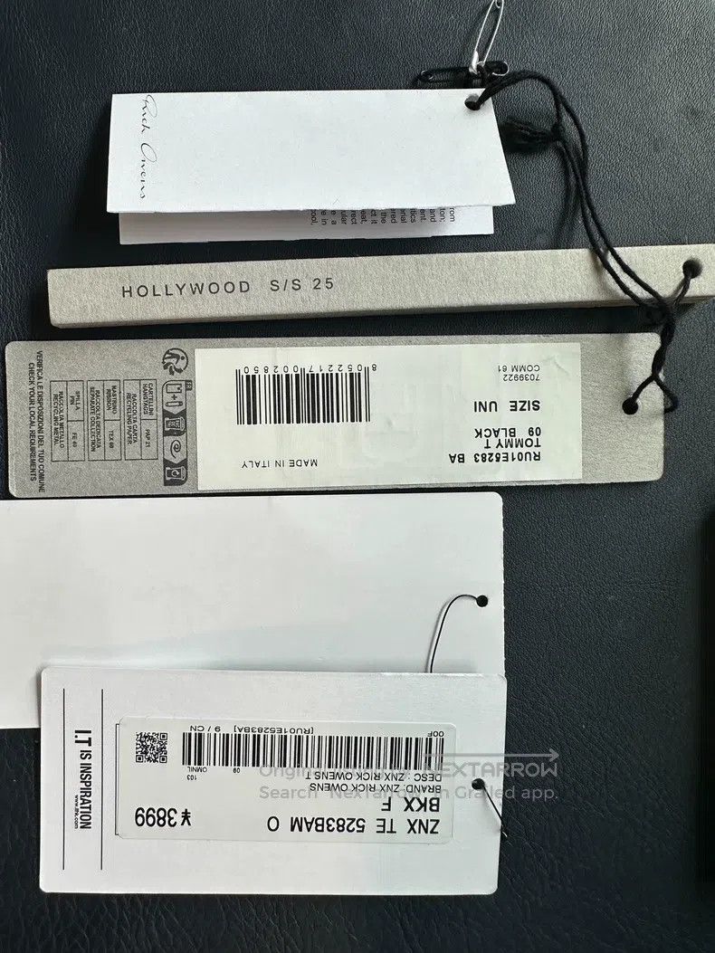 Rick Owens RICK OWENS size one-size-fits-all short sleeves Size US S / EU 44-46 / 1 - 3 Thumbnail