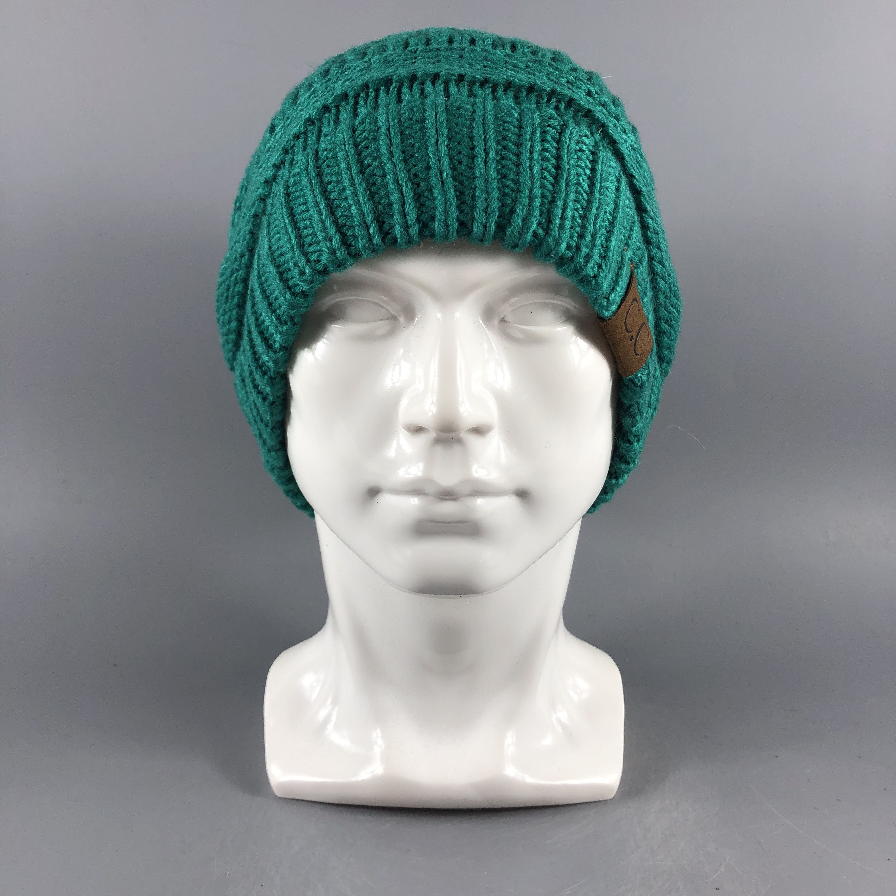 image of Vintage C.c Hats Cable Knit Beanie Slouchy Snow Hat Snow Cap B1384, Men's