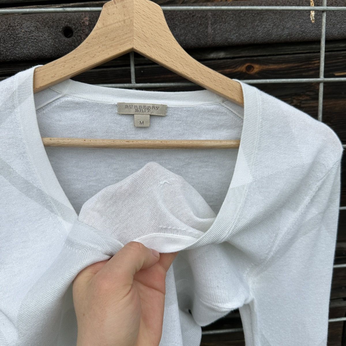 Burberry Burberry Brit Silk Cashmere Blouse Long Sleeve M Nova Check Size M / US 6-8 / IT 42-44 - 5 Thumbnail