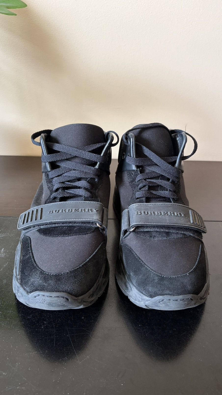 Burberry Burberry High-Top Strap Sneakers – Black – Size 41 (US 8) Size US 7.5 / EU 40-41 - 5 Thumbnail