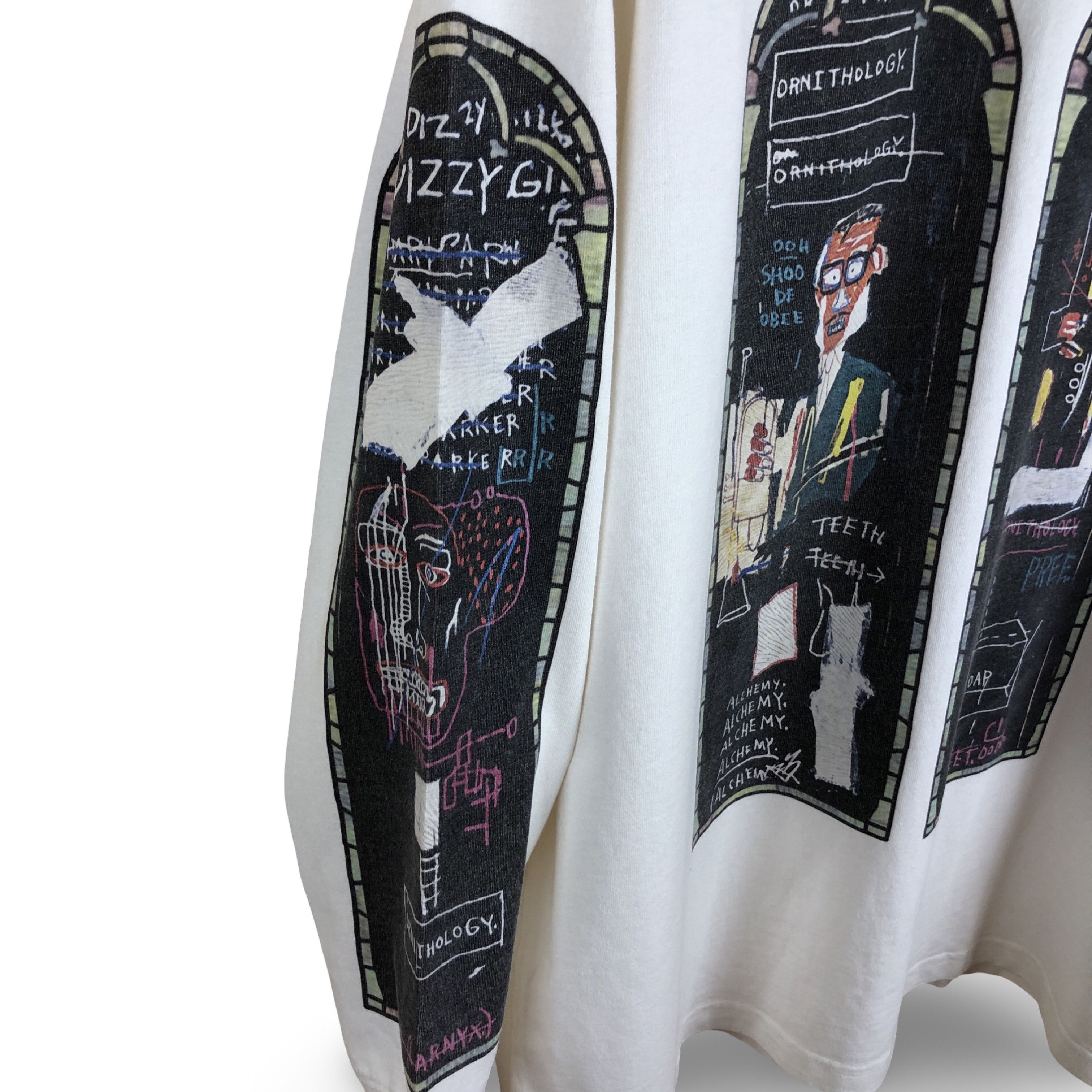 H&M × Jean-Michel Basquiat × Who Decides War WHO DECIDES WAR x Basquiat x H&M Long Sleeve Relaxed T-Shirt Size US M / EU 48-50 / 2 - 6 Thumbnail