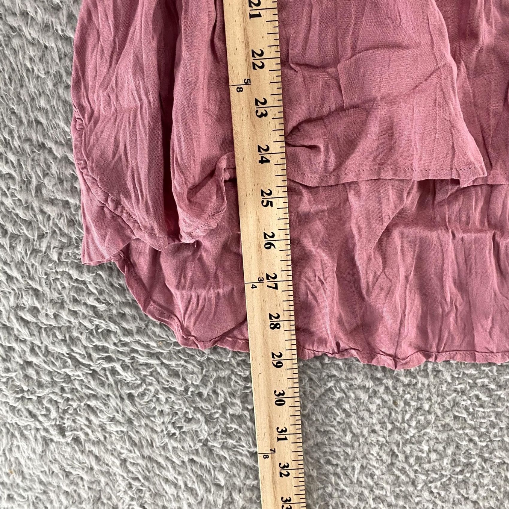 Vintage Sundance Shirt Womens XL Pink Kimberly Tunic Pintuck Henley Crinkle Rayon Top Size XL / US 12-14 / IT 48-50 - 4 Thumbnail