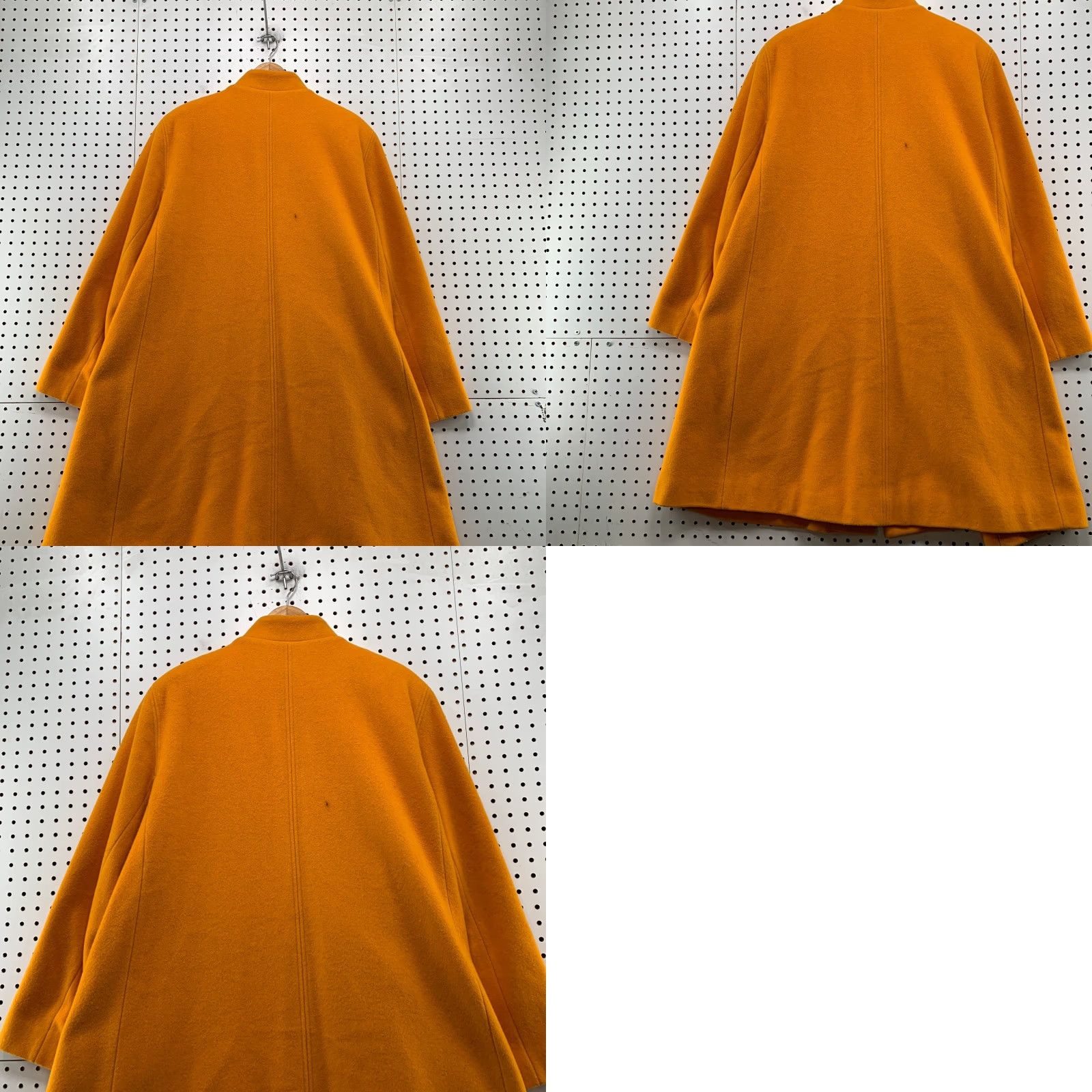 Vintage VINTAGE Benard Holtzman Harve Benard 100% Wool Button Coat Women 16 Yellow Orange Jacket Coat Overcoat Long Sleeve Winter Fall Casual Denim? Size XXL / US 16-18 / IT 52-54 - 10 Thumbnail