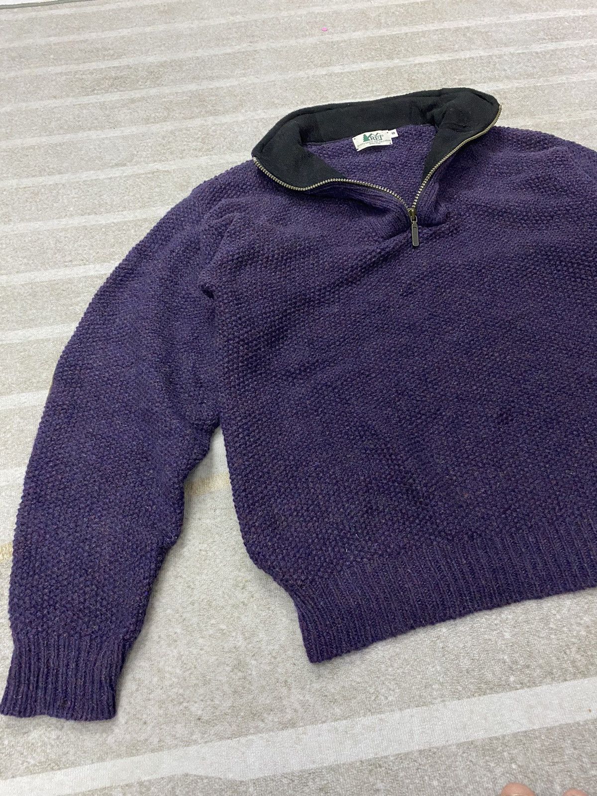 Rei × Vintage Vintage Rei Half Zipper Crochet Sweater Size US S / EU 44-46 / 1 - 2 Thumbnail